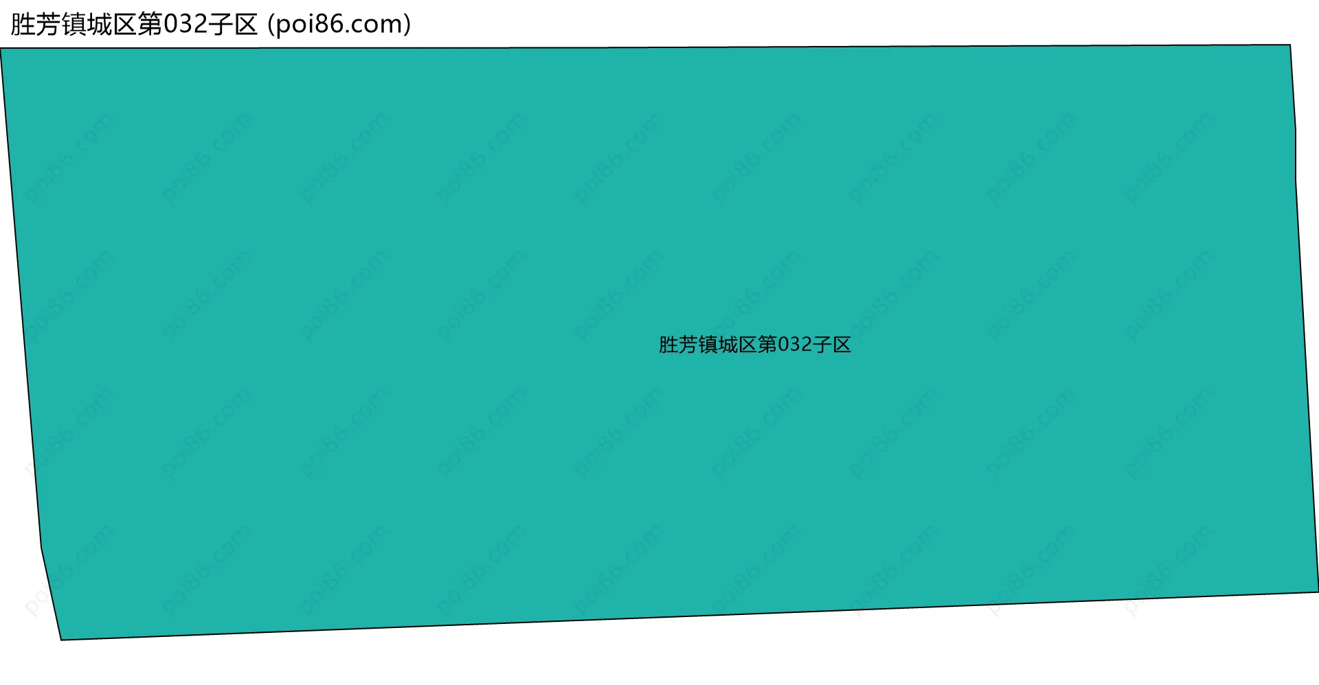 胜芳镇城区第032子区边界地图