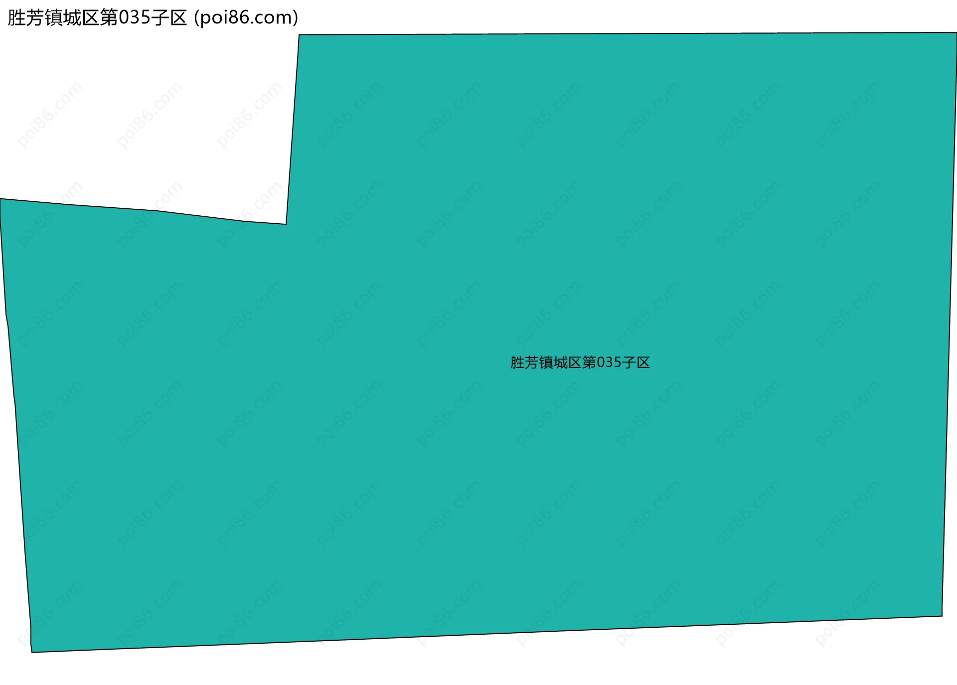 胜芳镇城区第035子区边界地图