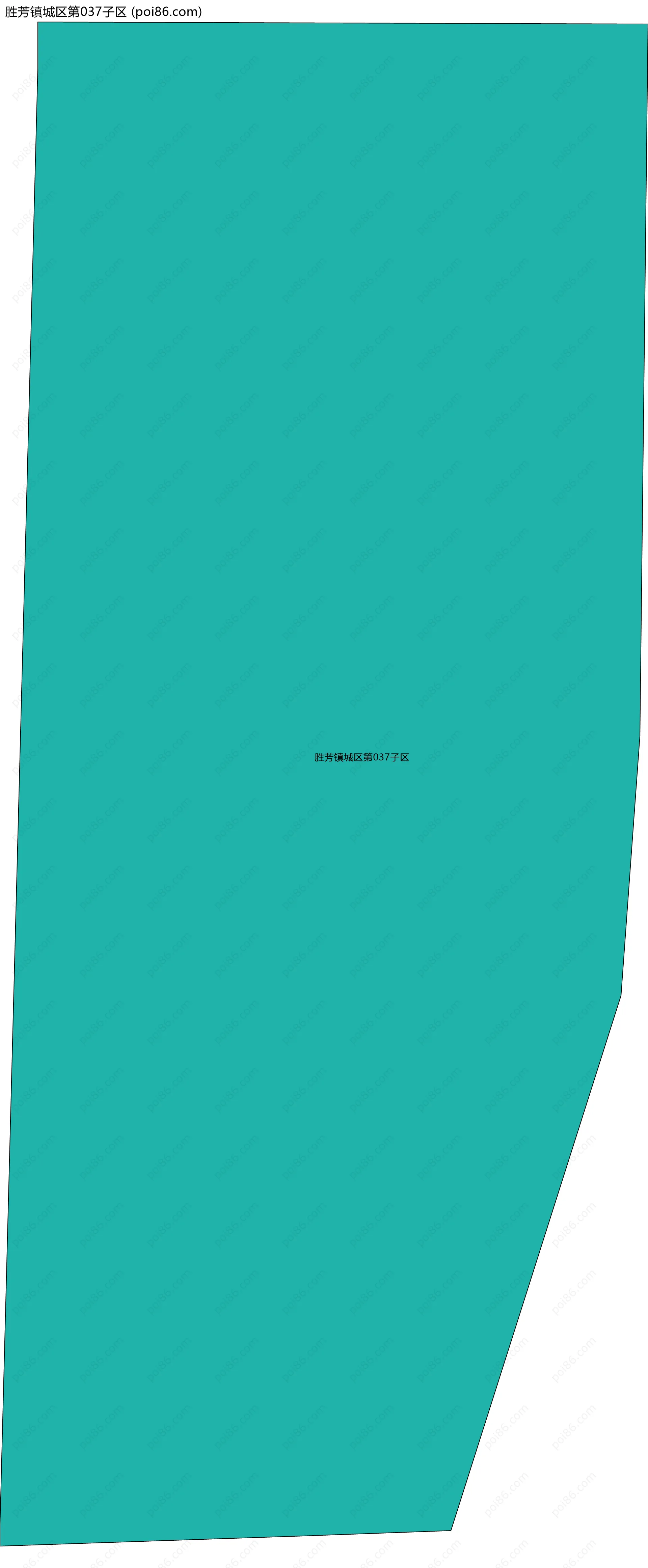 胜芳镇城区第037子区边界地图