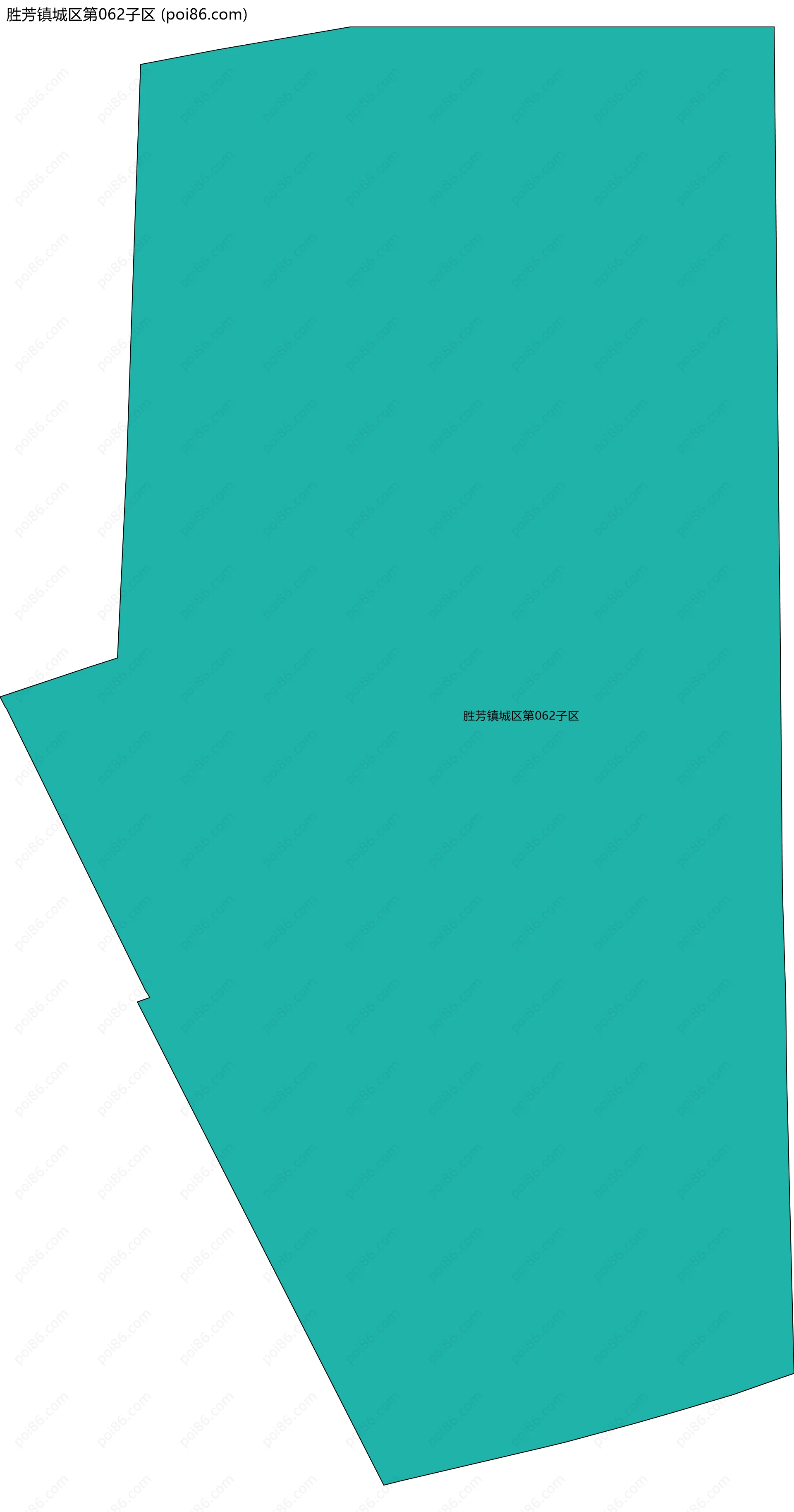 胜芳镇城区第062子区边界地图
