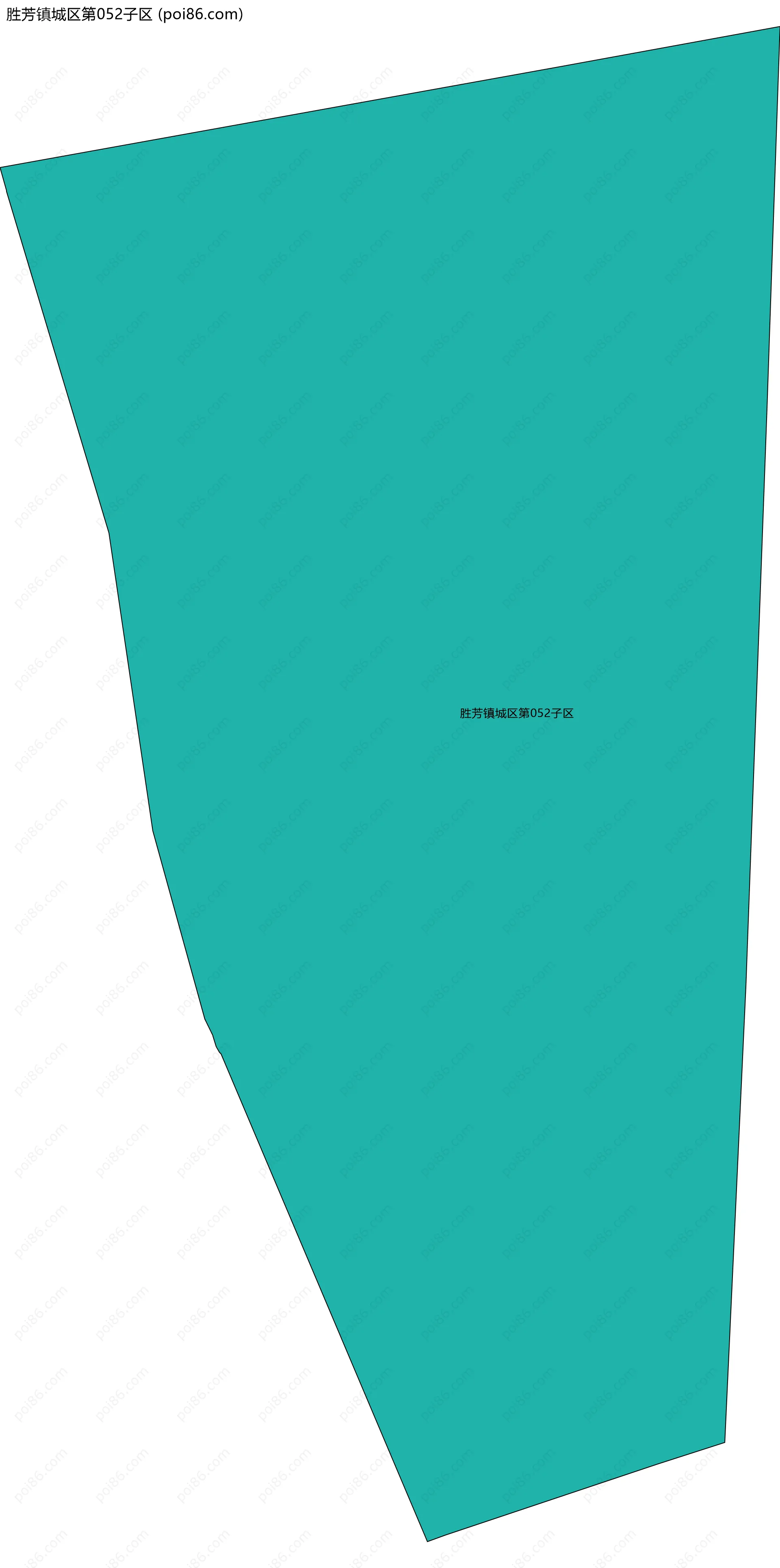 胜芳镇城区第052子区边界地图
