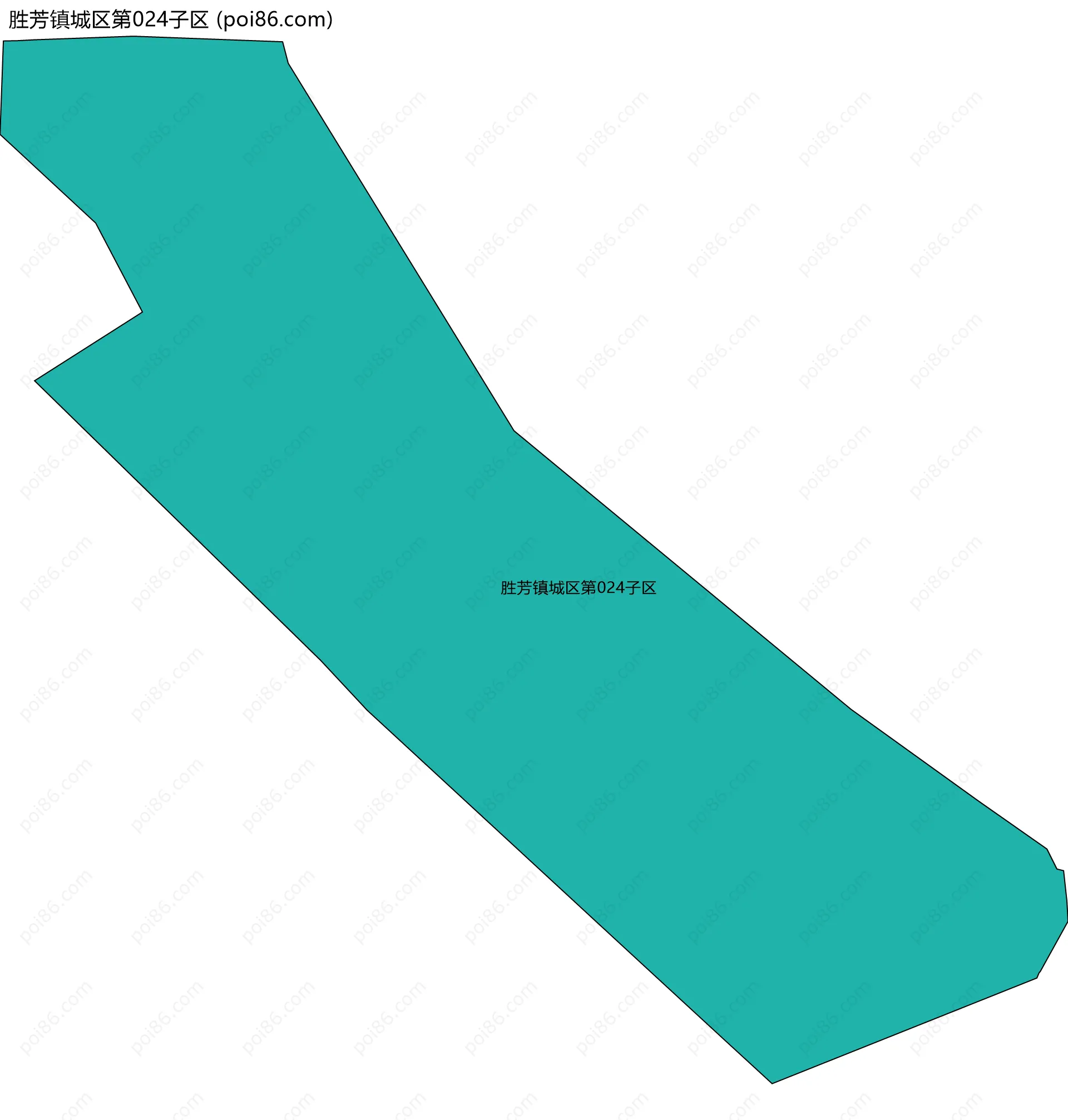 胜芳镇城区第024子区边界地图