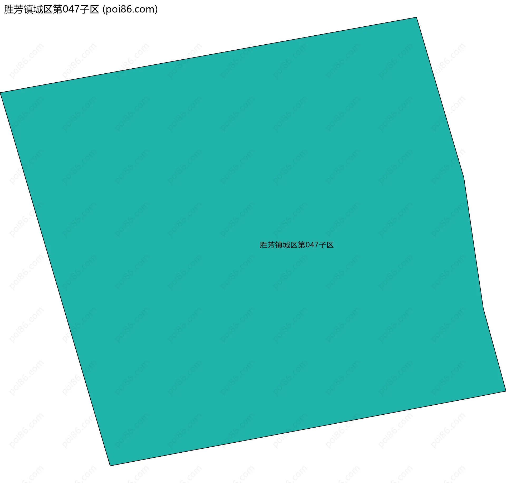 胜芳镇城区第047子区边界地图