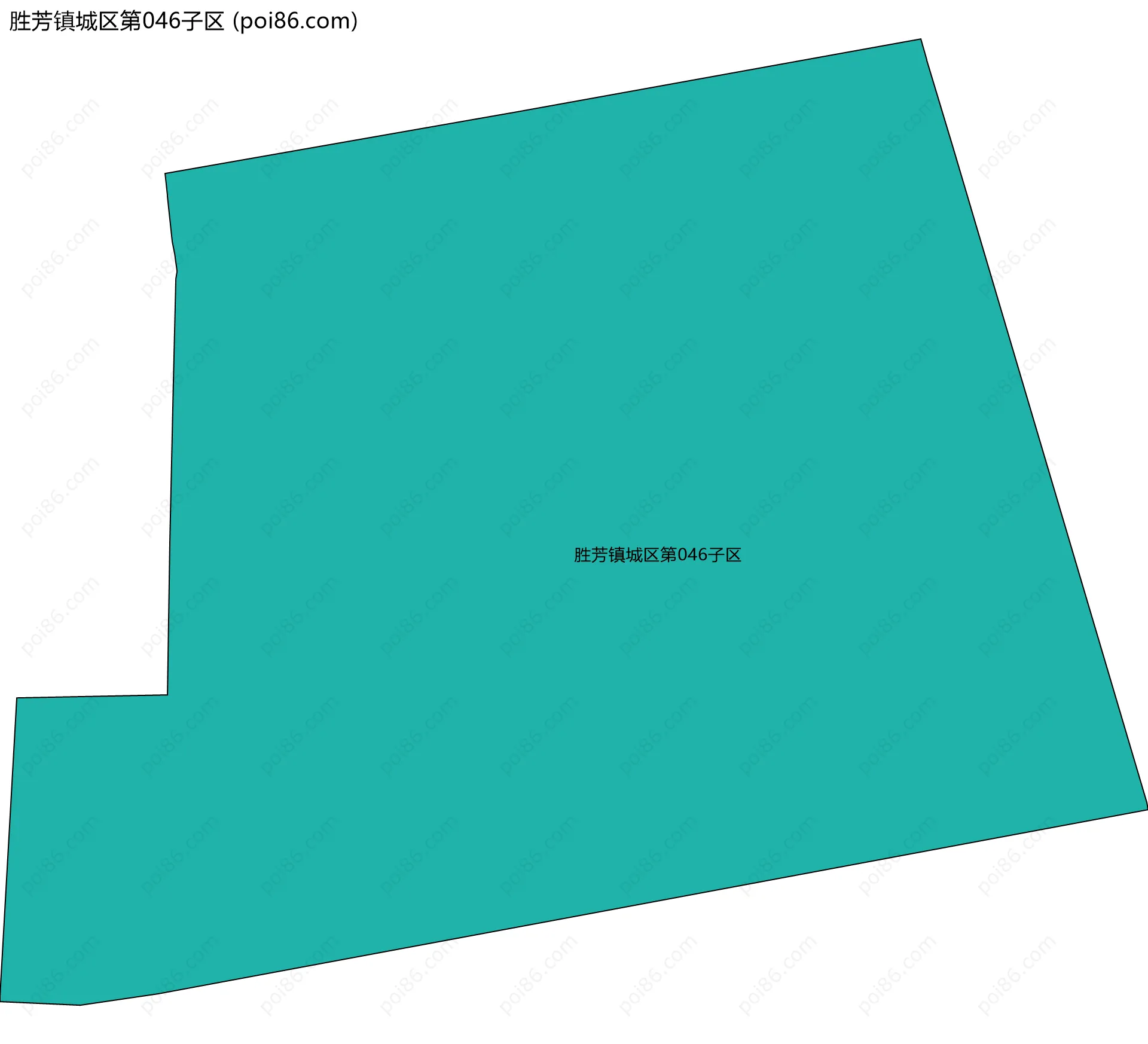 胜芳镇城区第046子区边界地图