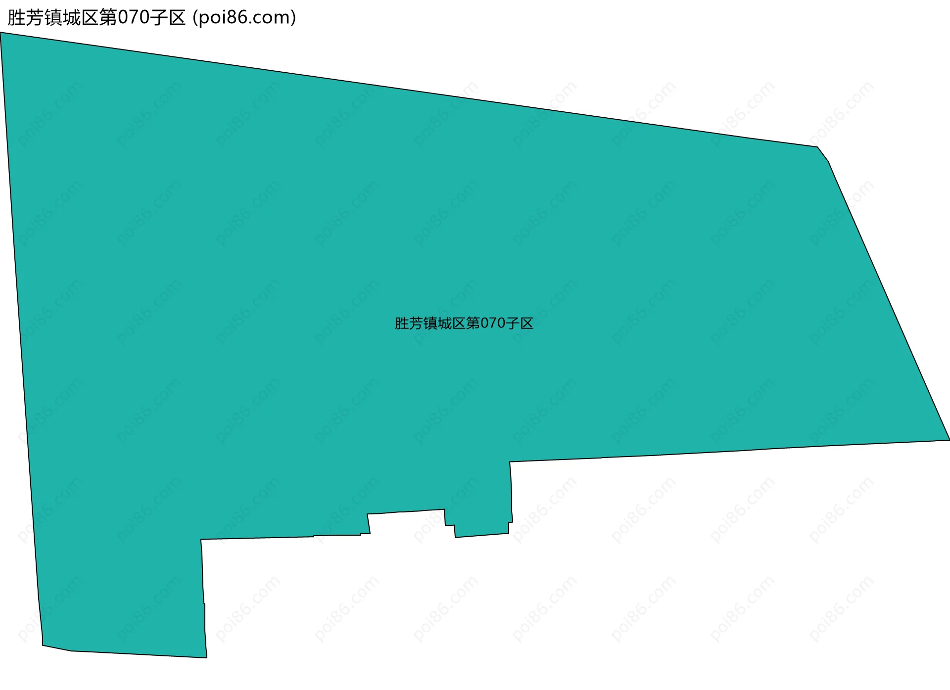 胜芳镇城区第070子区边界地图