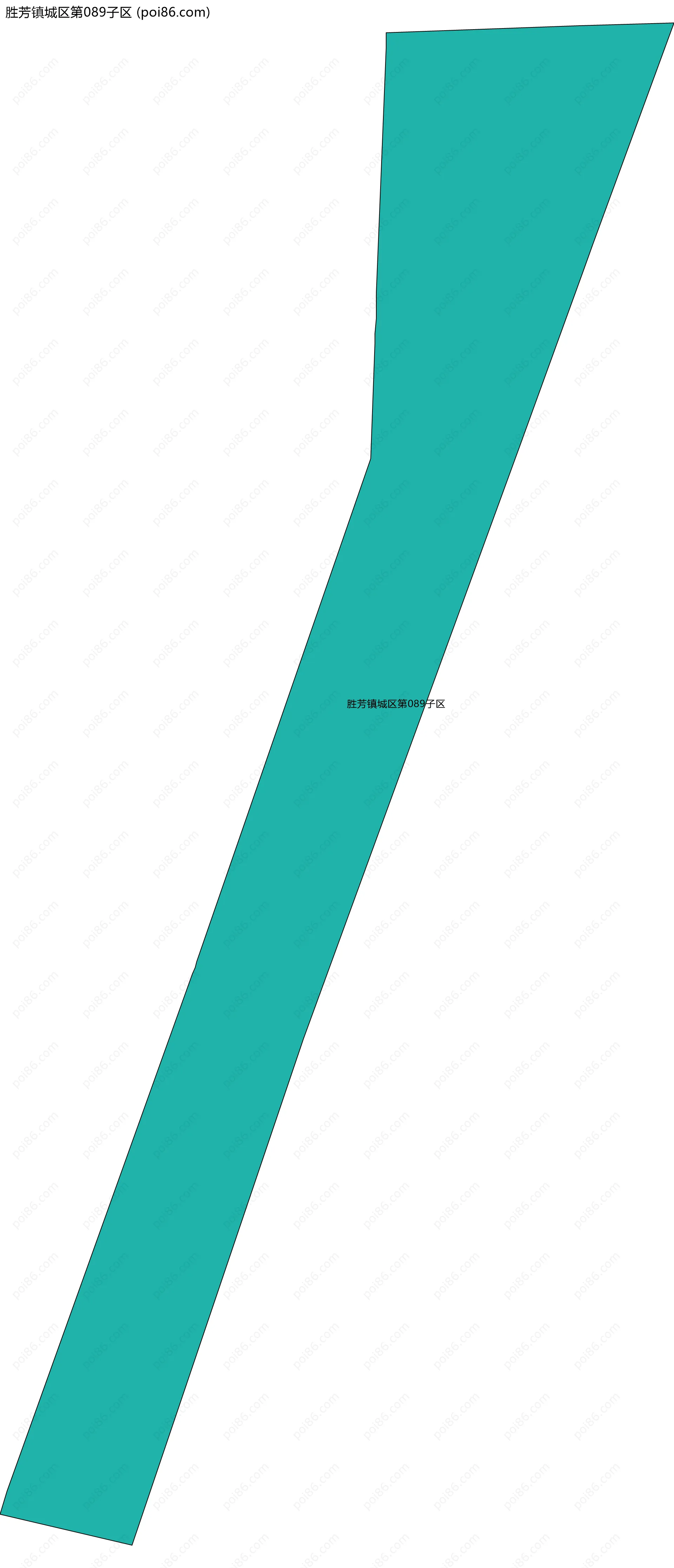 胜芳镇城区第089子区边界地图