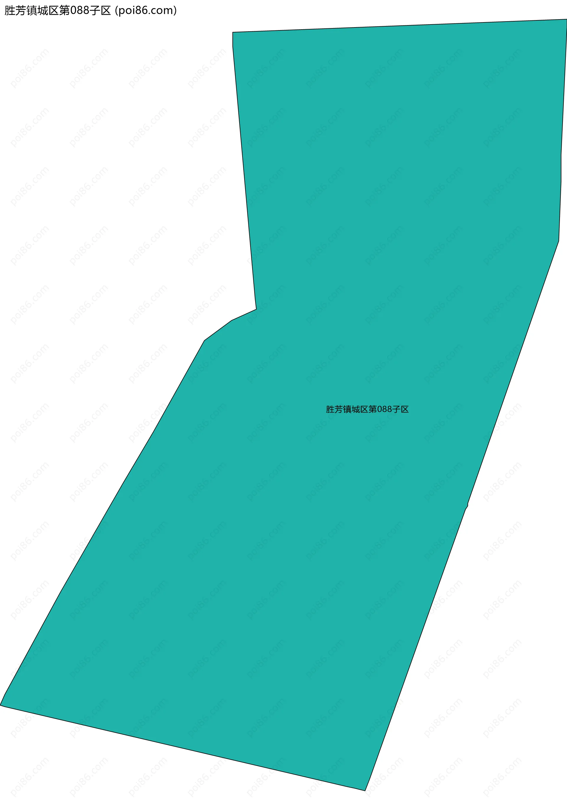 胜芳镇城区第088子区边界地图