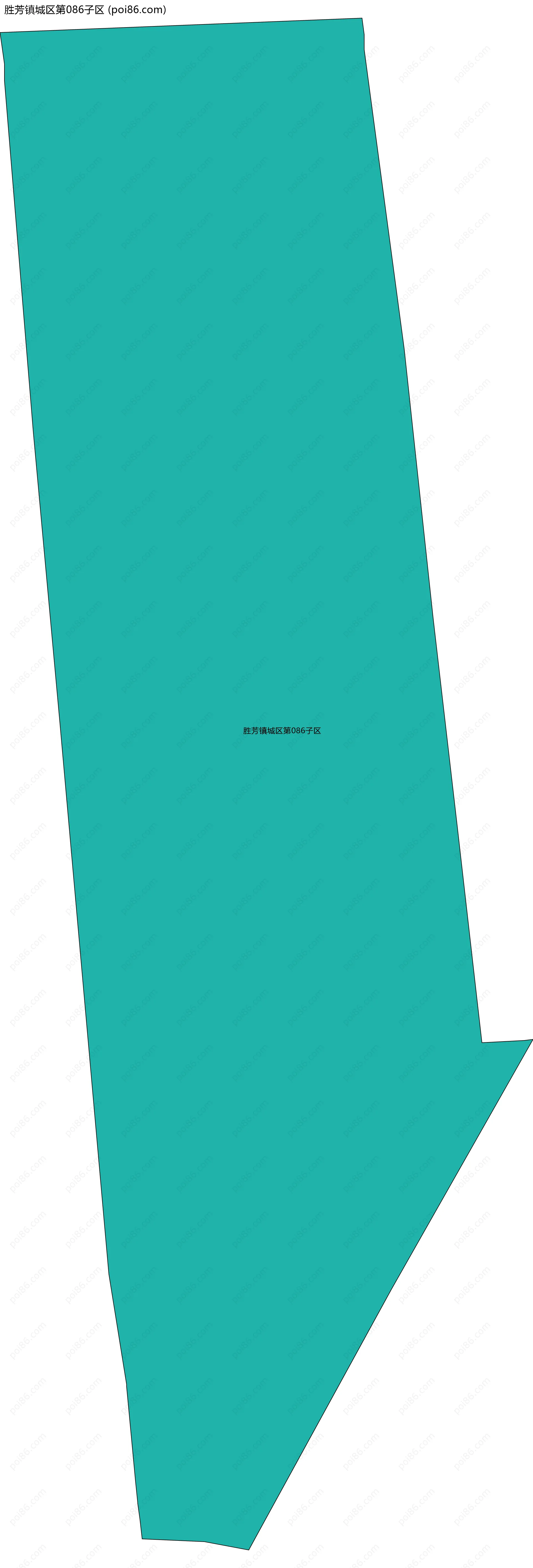 胜芳镇城区第086子区边界地图