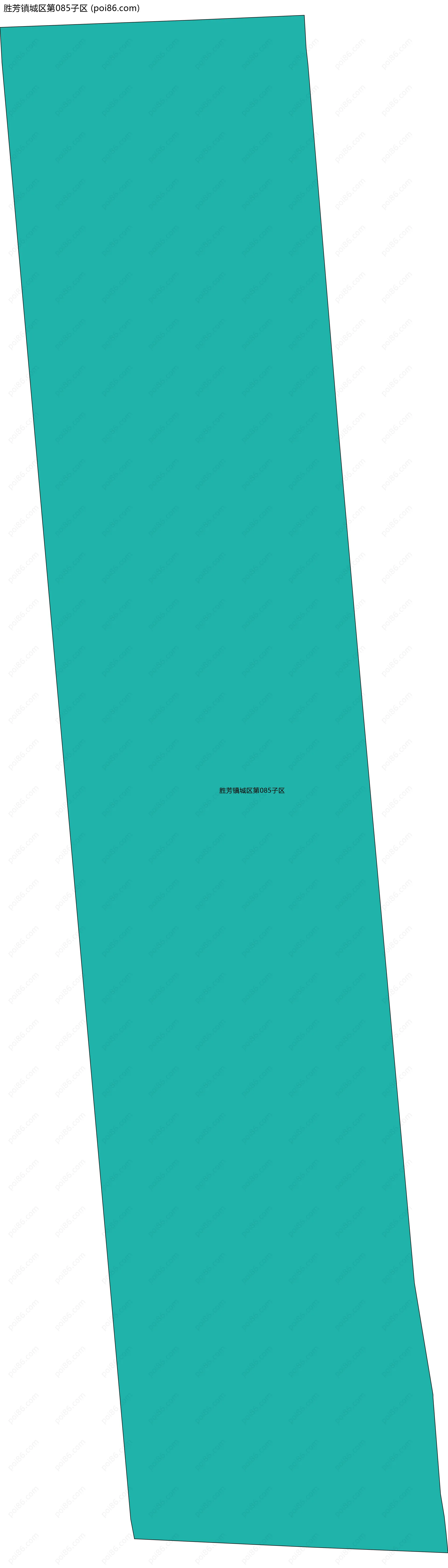 胜芳镇城区第085子区边界地图
