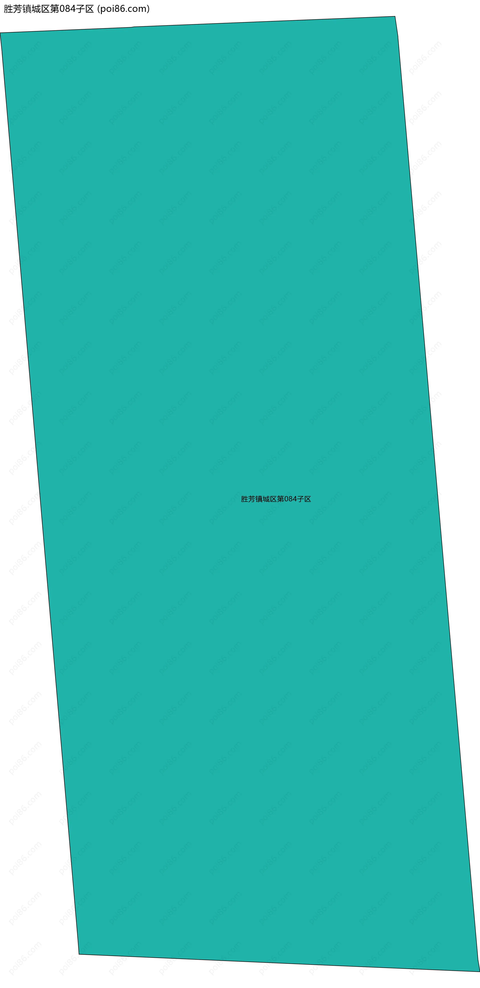 胜芳镇城区第084子区边界地图