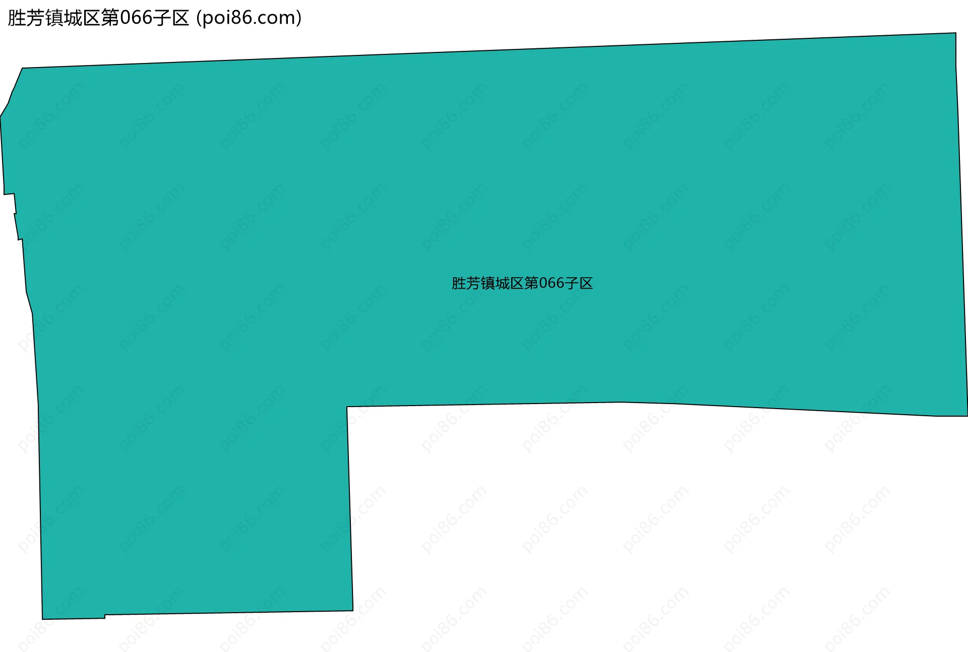 胜芳镇城区第066子区边界地图