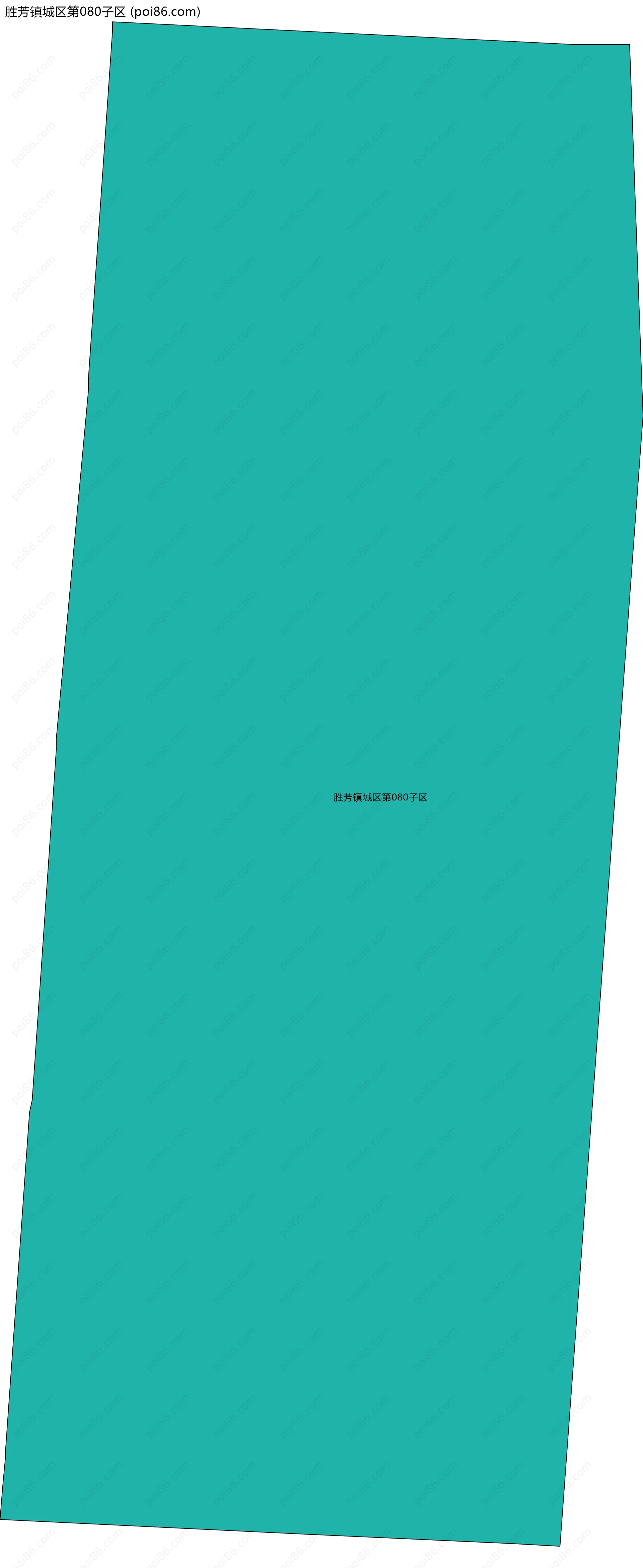 胜芳镇城区第080子区边界地图