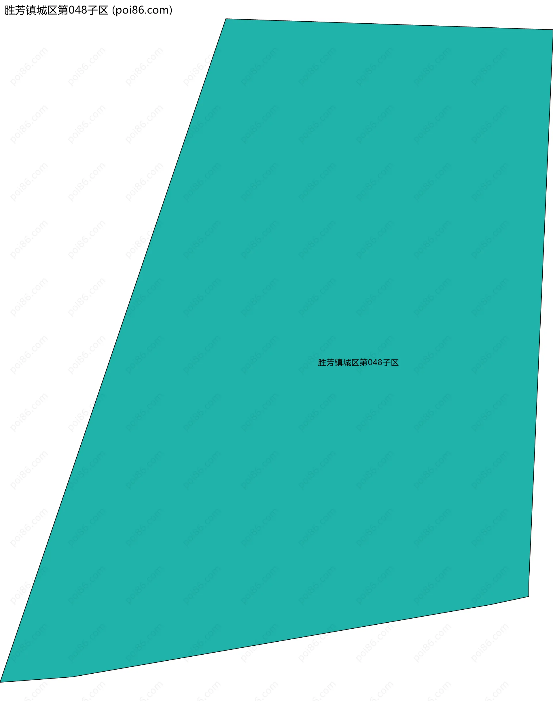胜芳镇城区第048子区边界地图