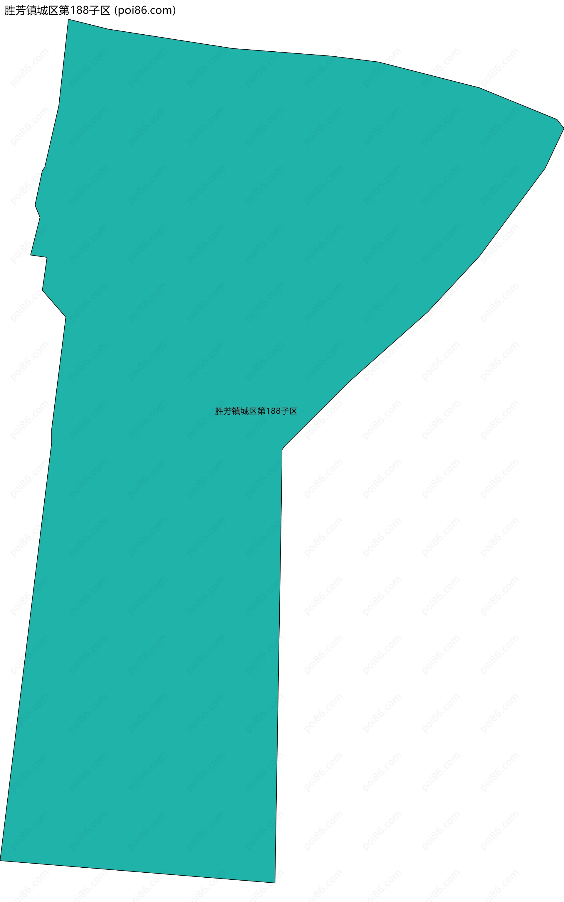 胜芳镇城区第188子区边界地图
