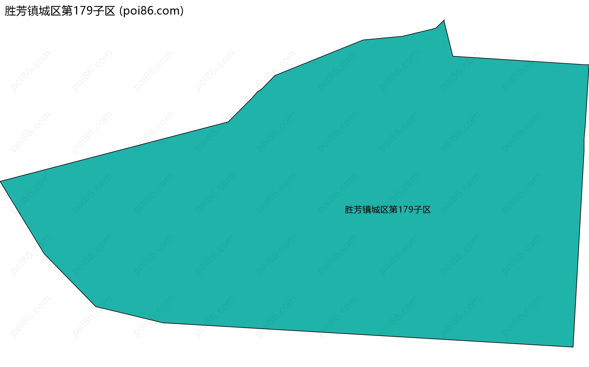 胜芳镇城区第179子区边界地图