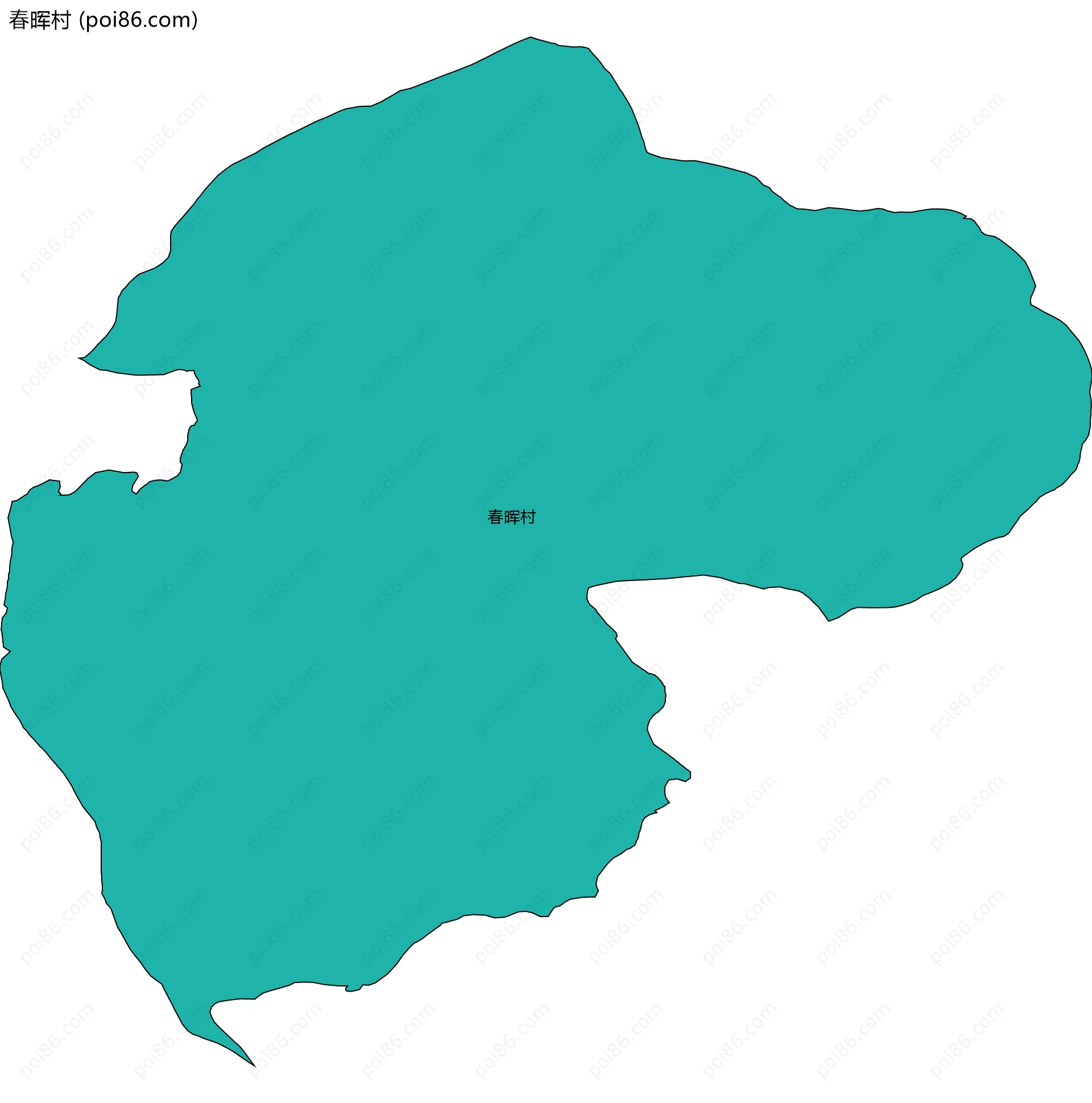 春晖村边界地图