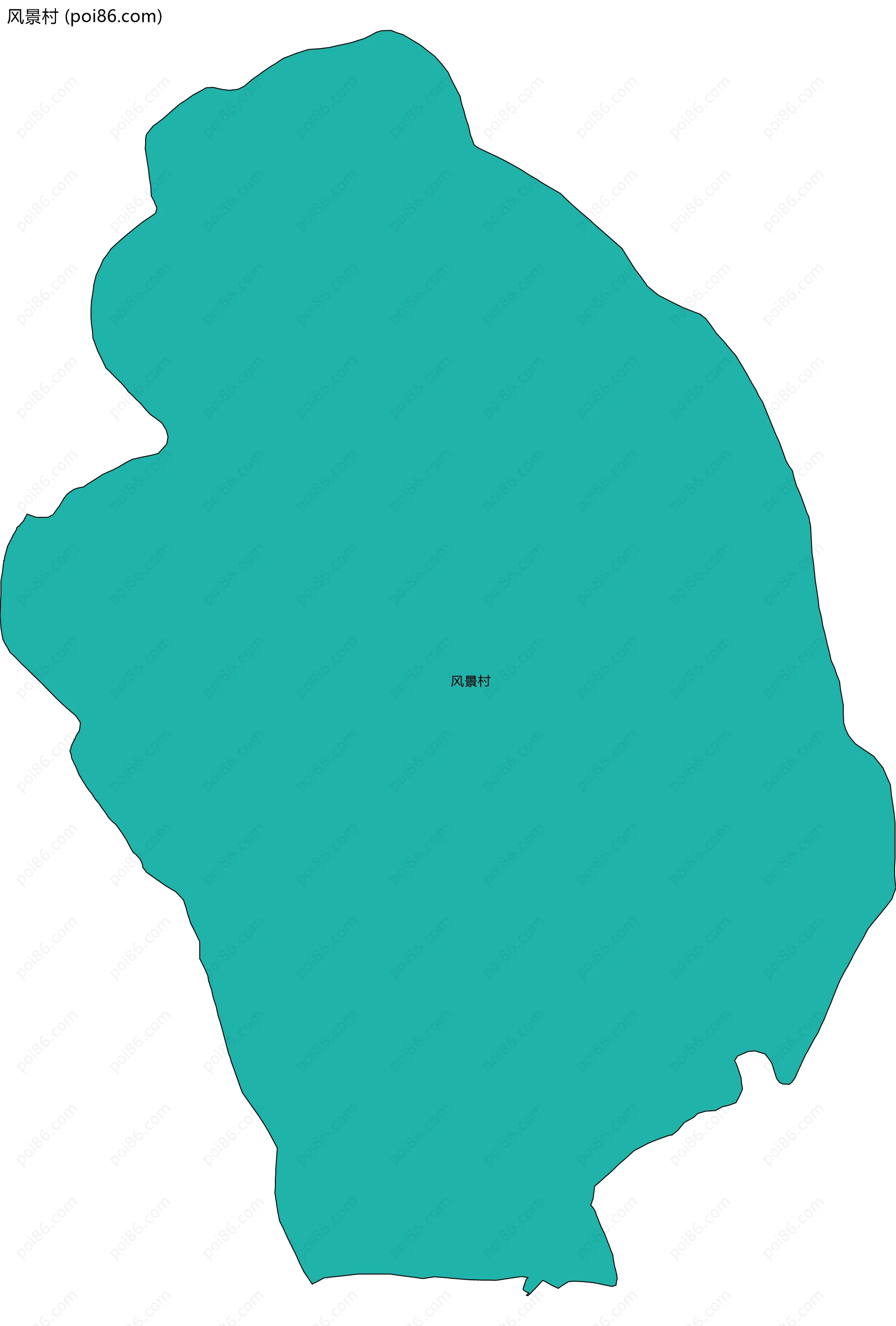 风景村边界地图