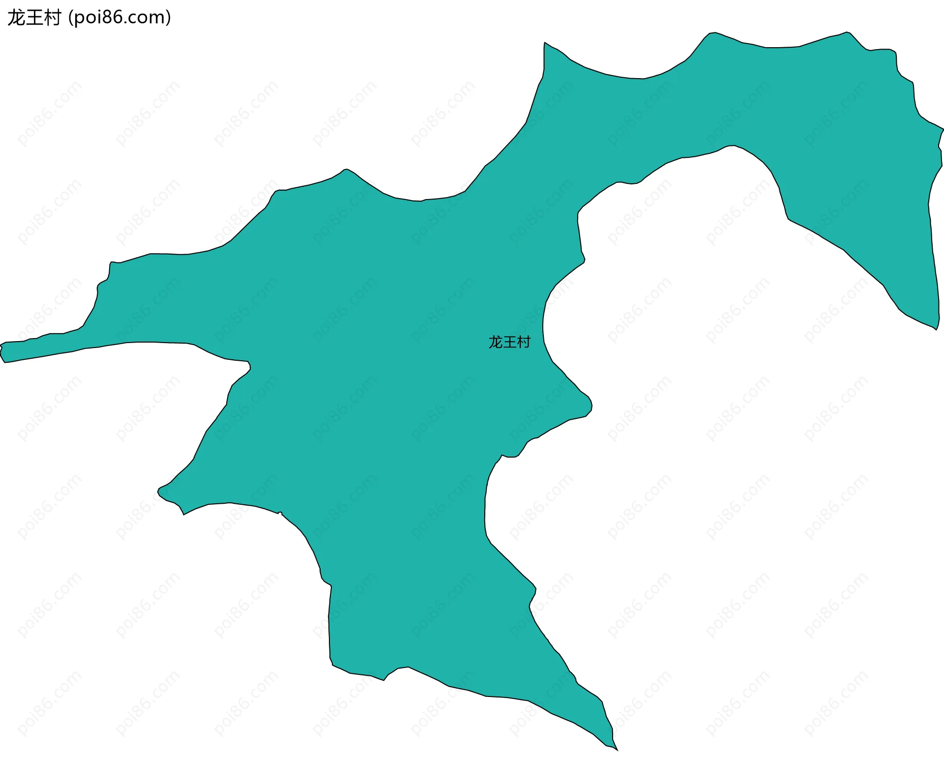 龙王村边界地图