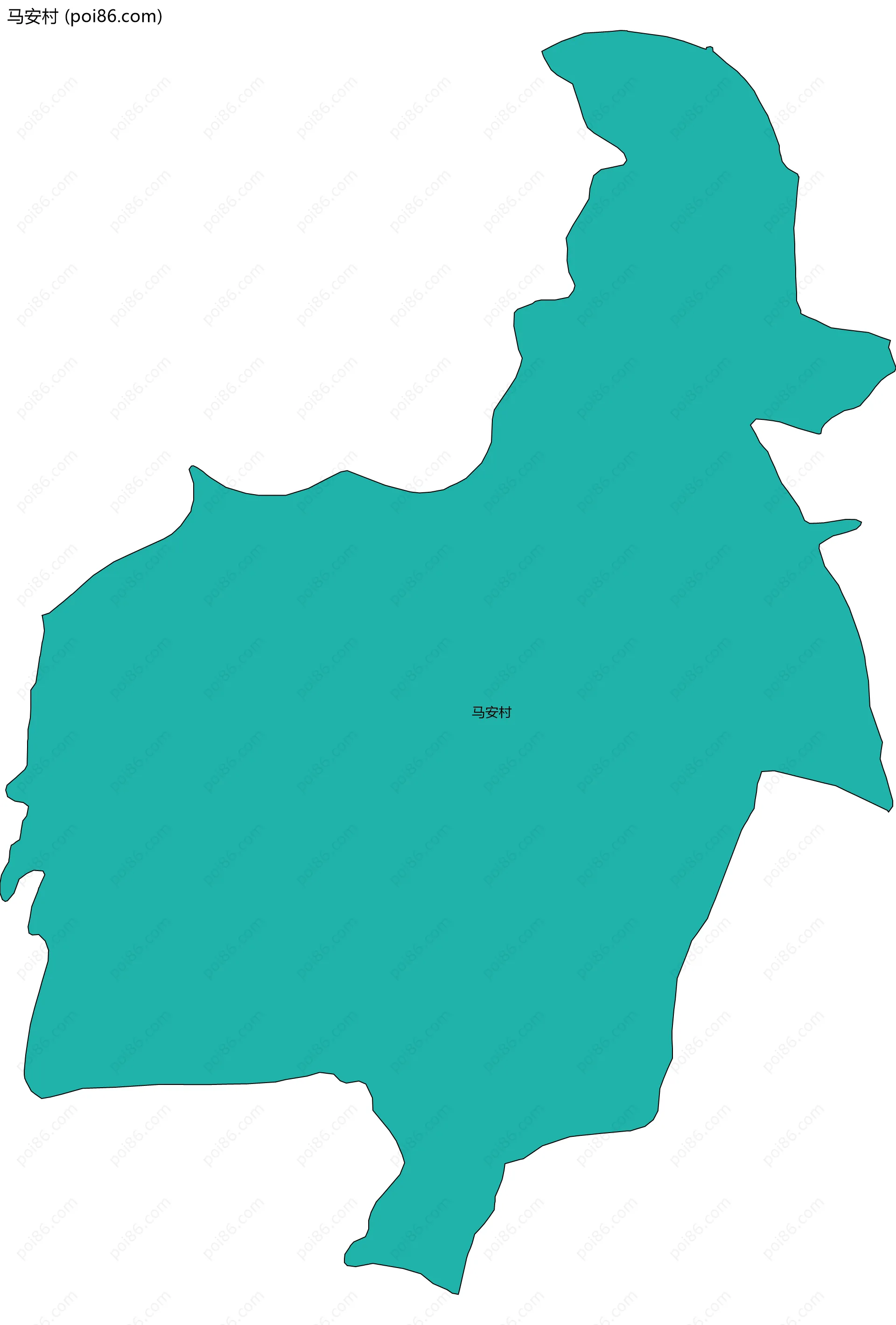 马安村边界地图