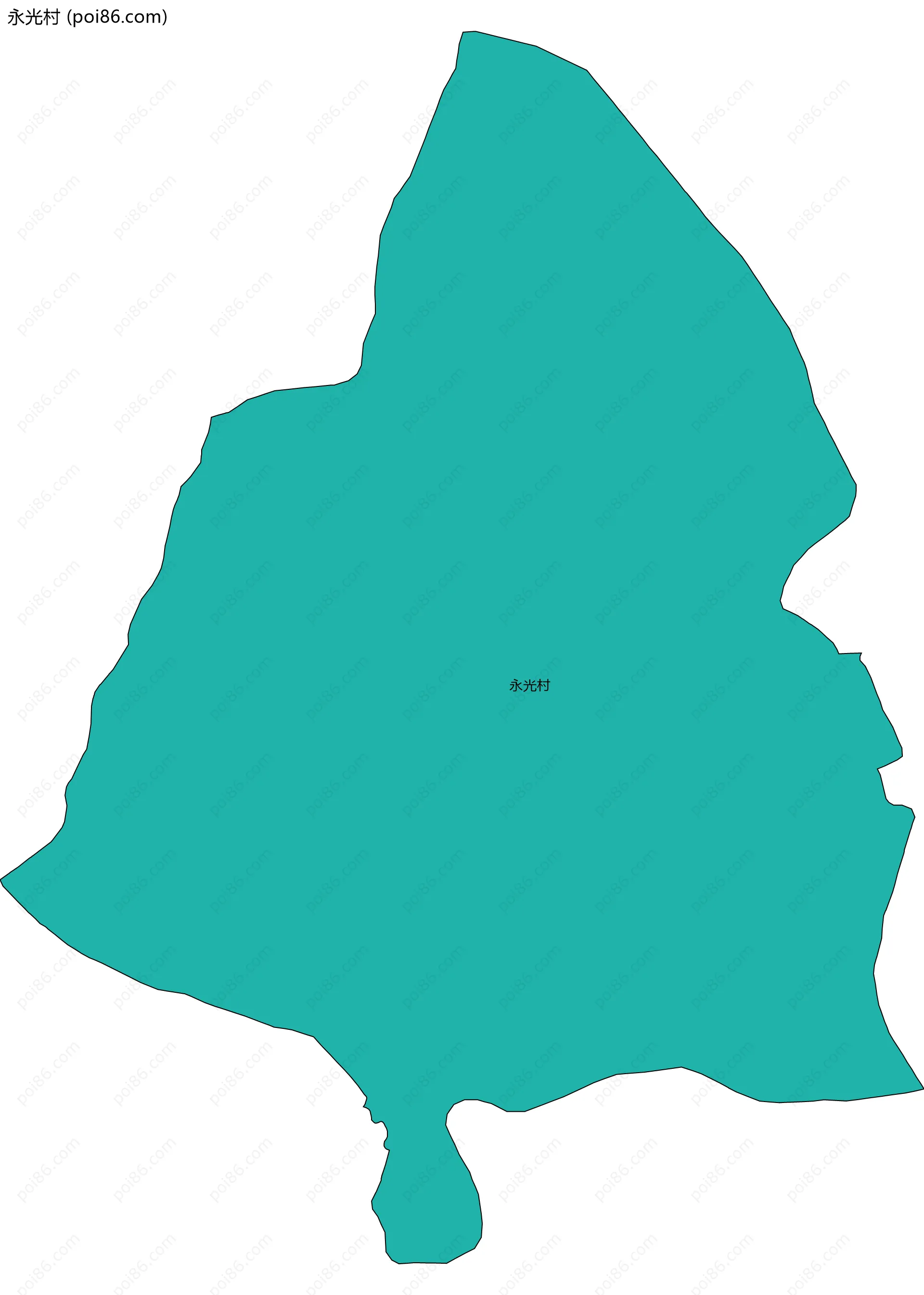 永光村边界地图