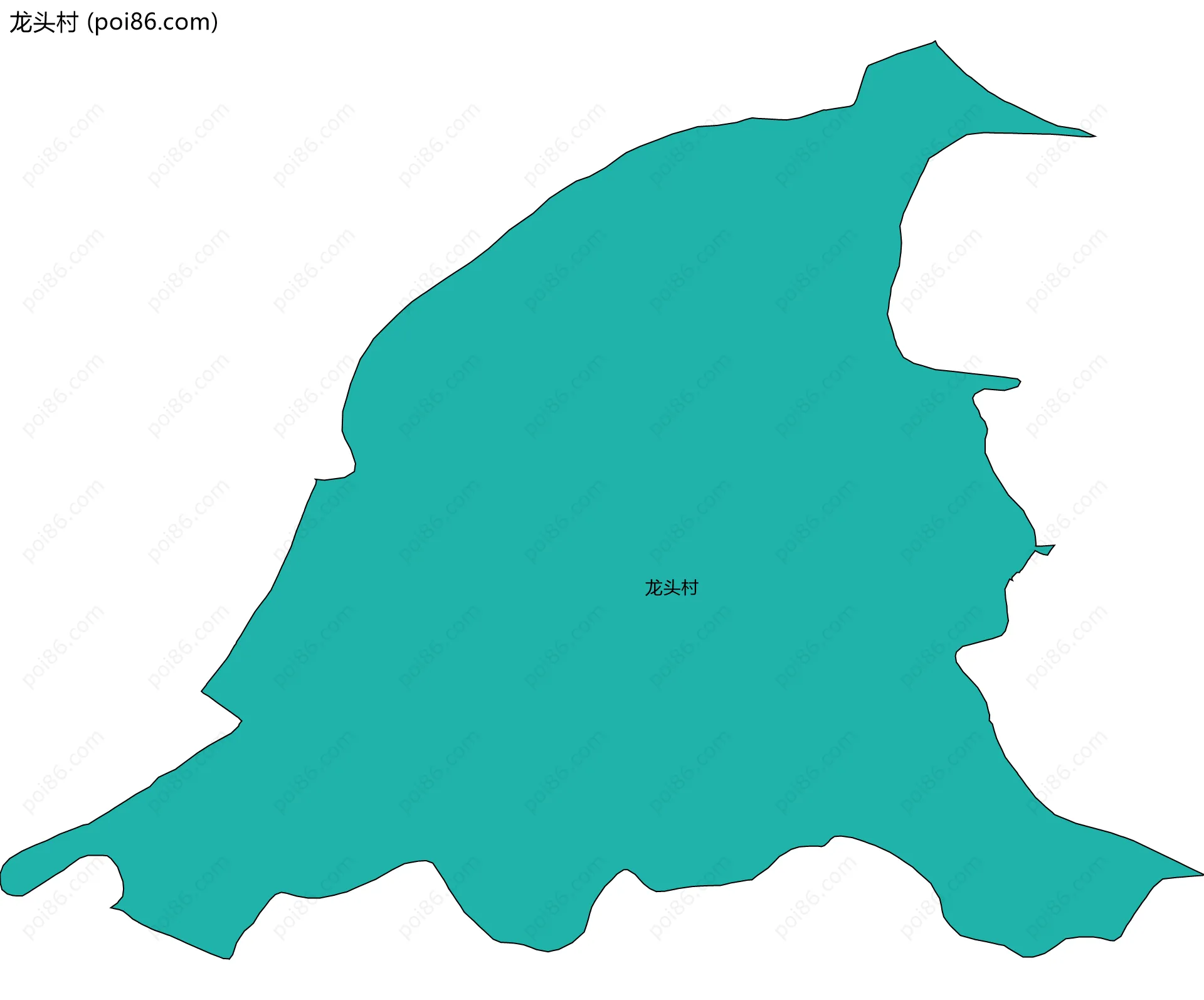 龙头村边界地图