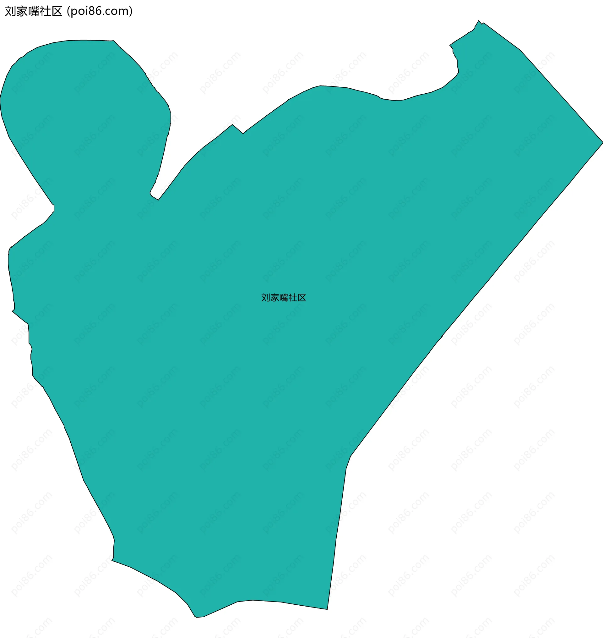 刘家嘴社区边界地图