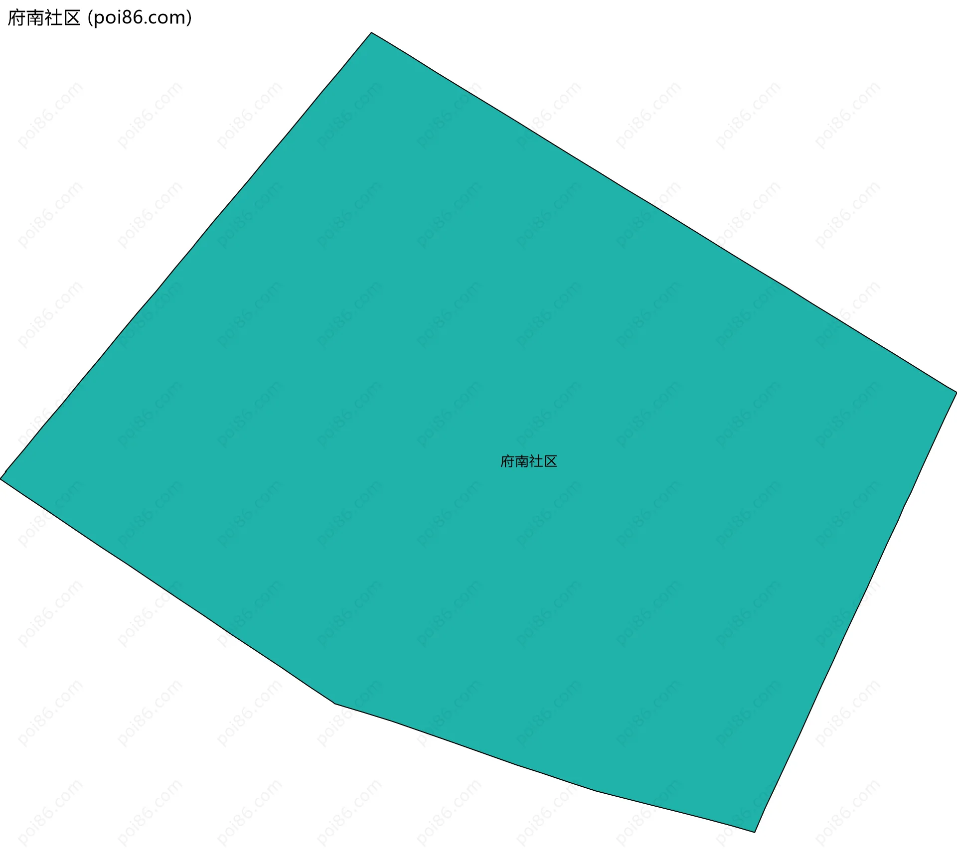 府南社区边界地图