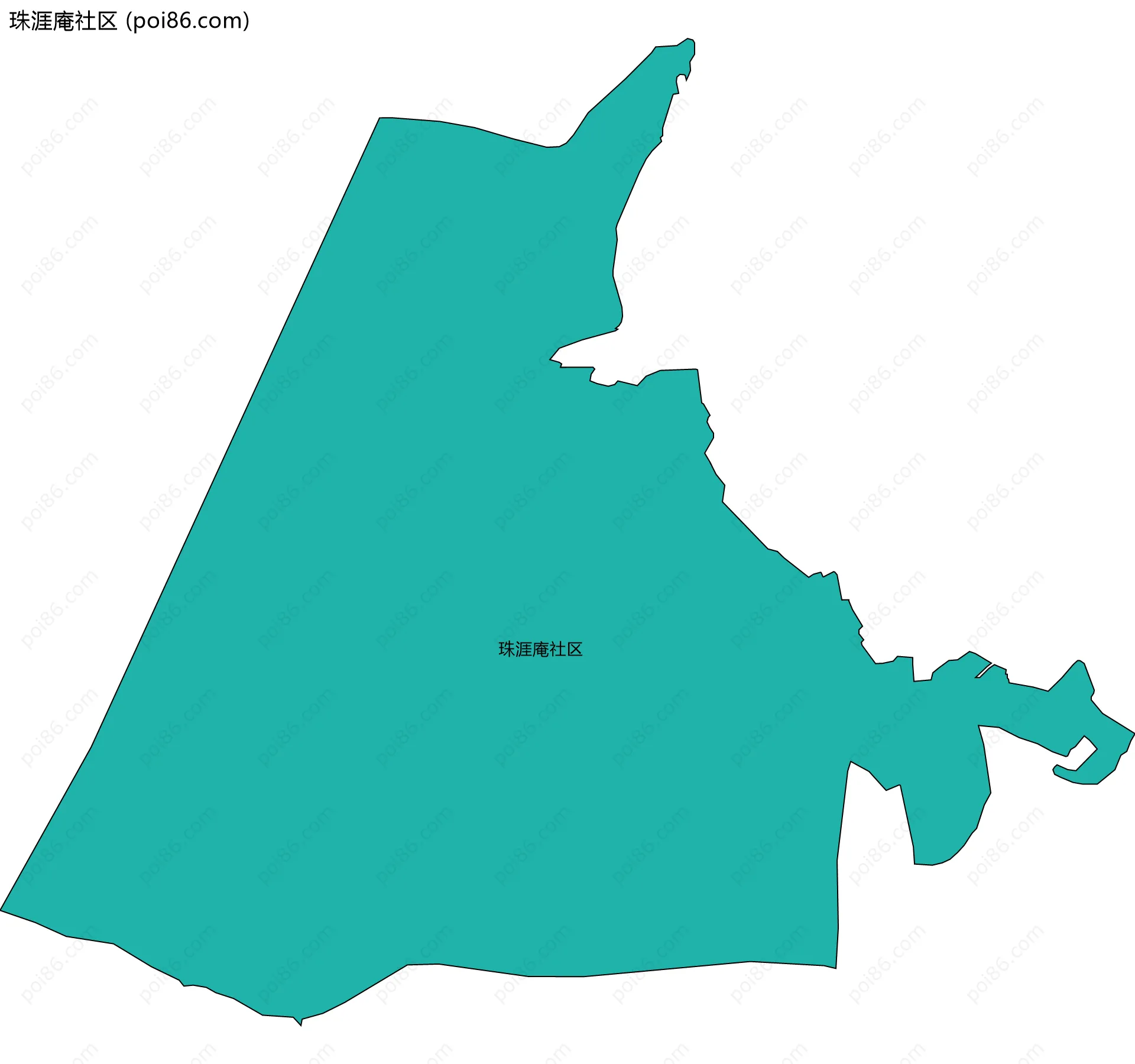 珠涯庵社区边界地图