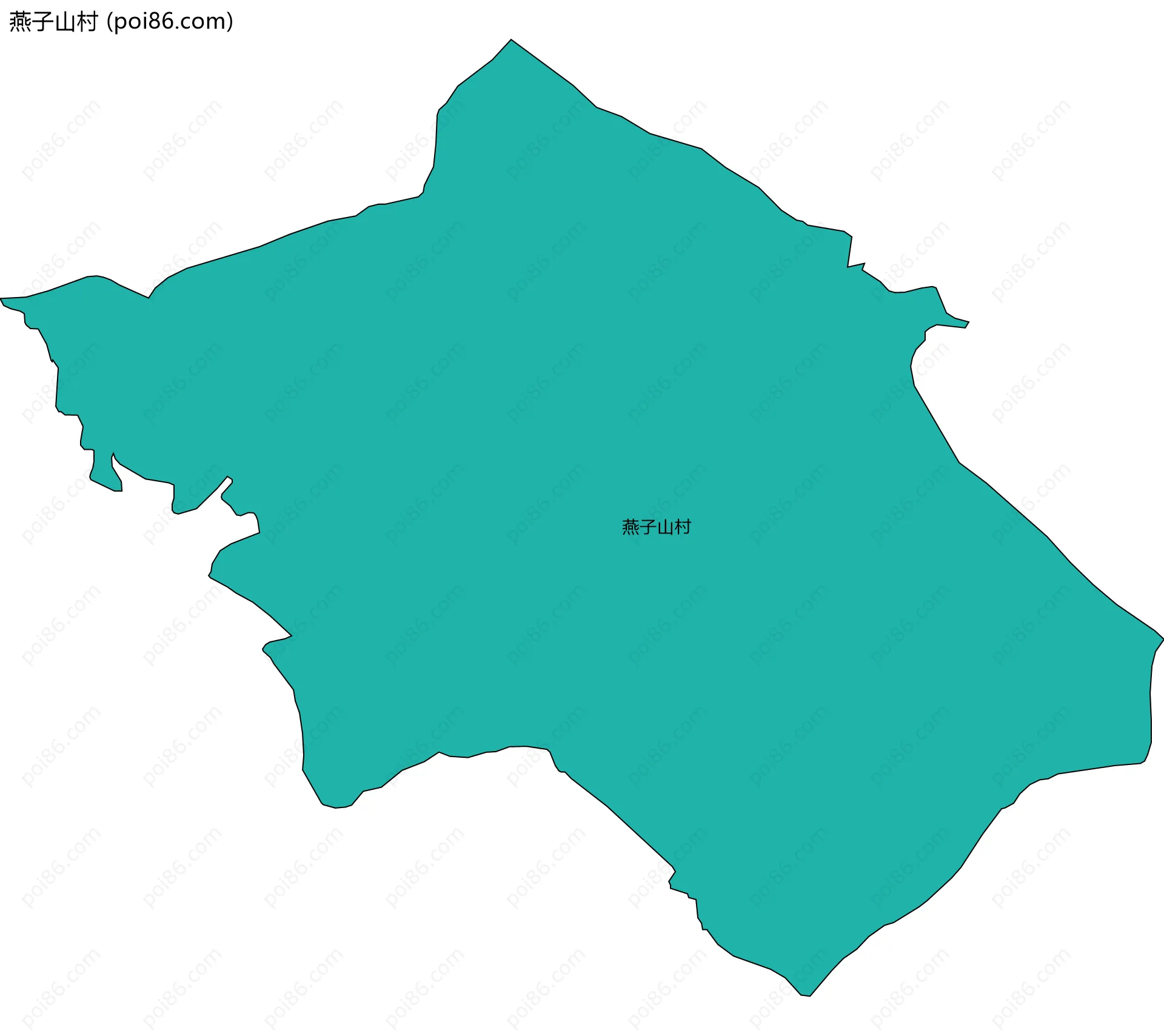 燕子山村边界地图