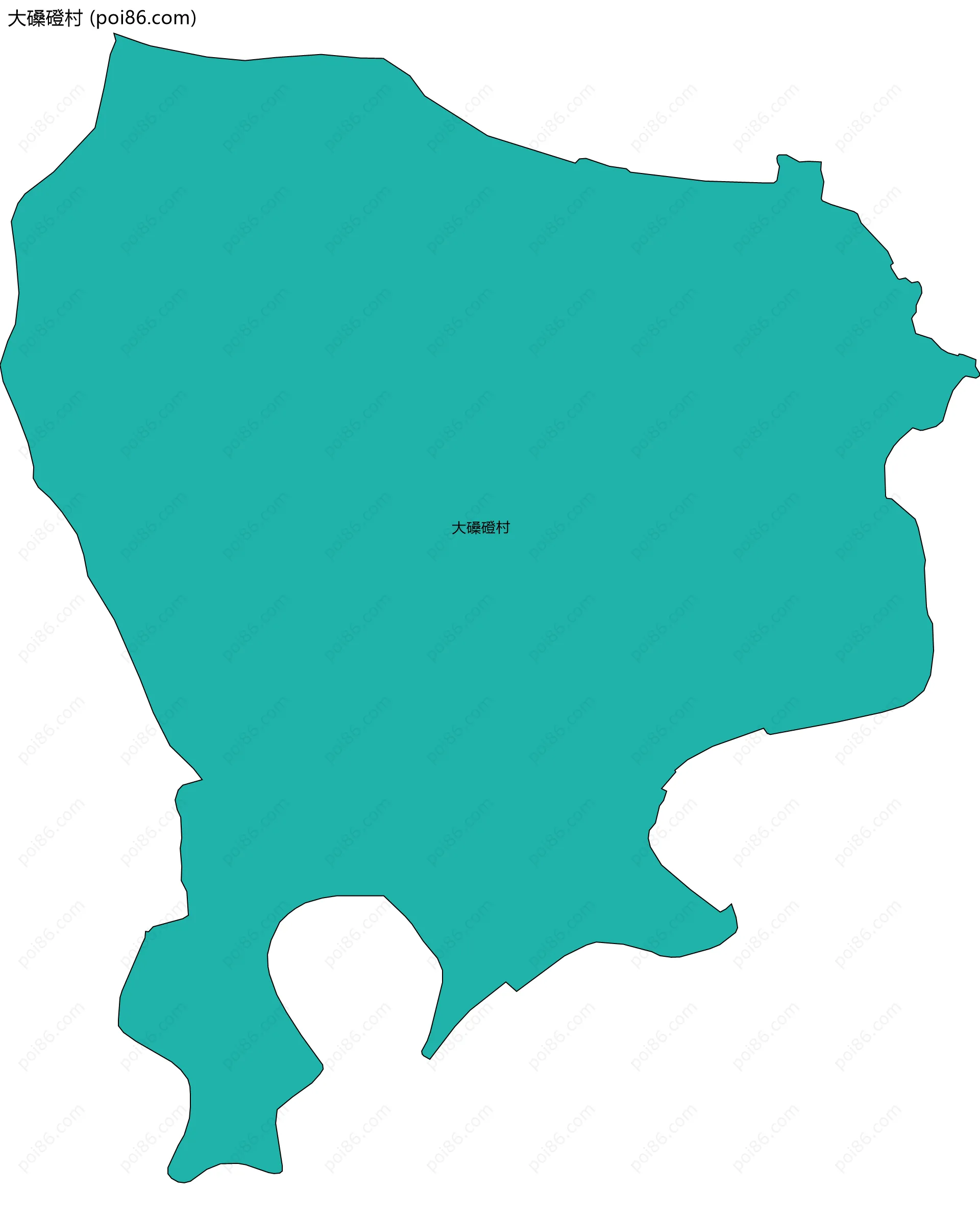 大磉磴村边界地图