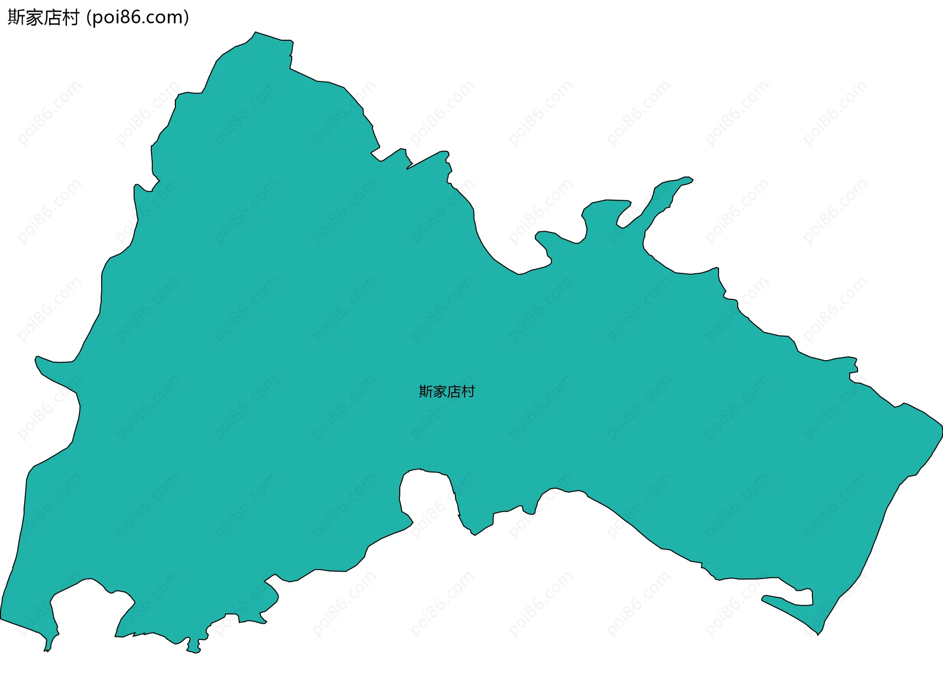 斯家店村边界地图