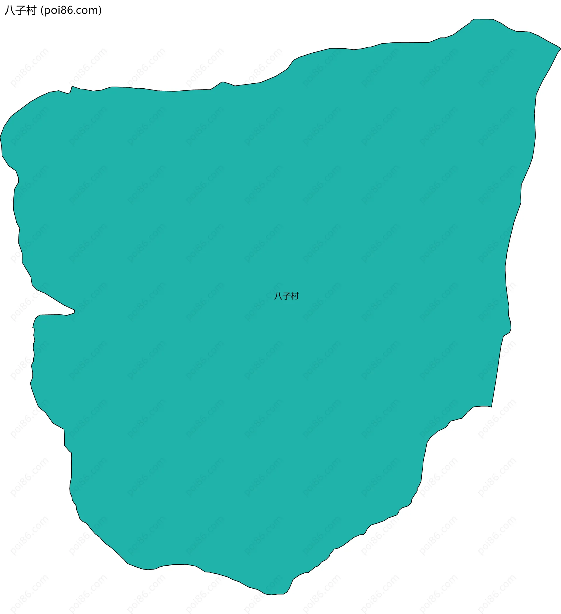 八子村边界地图