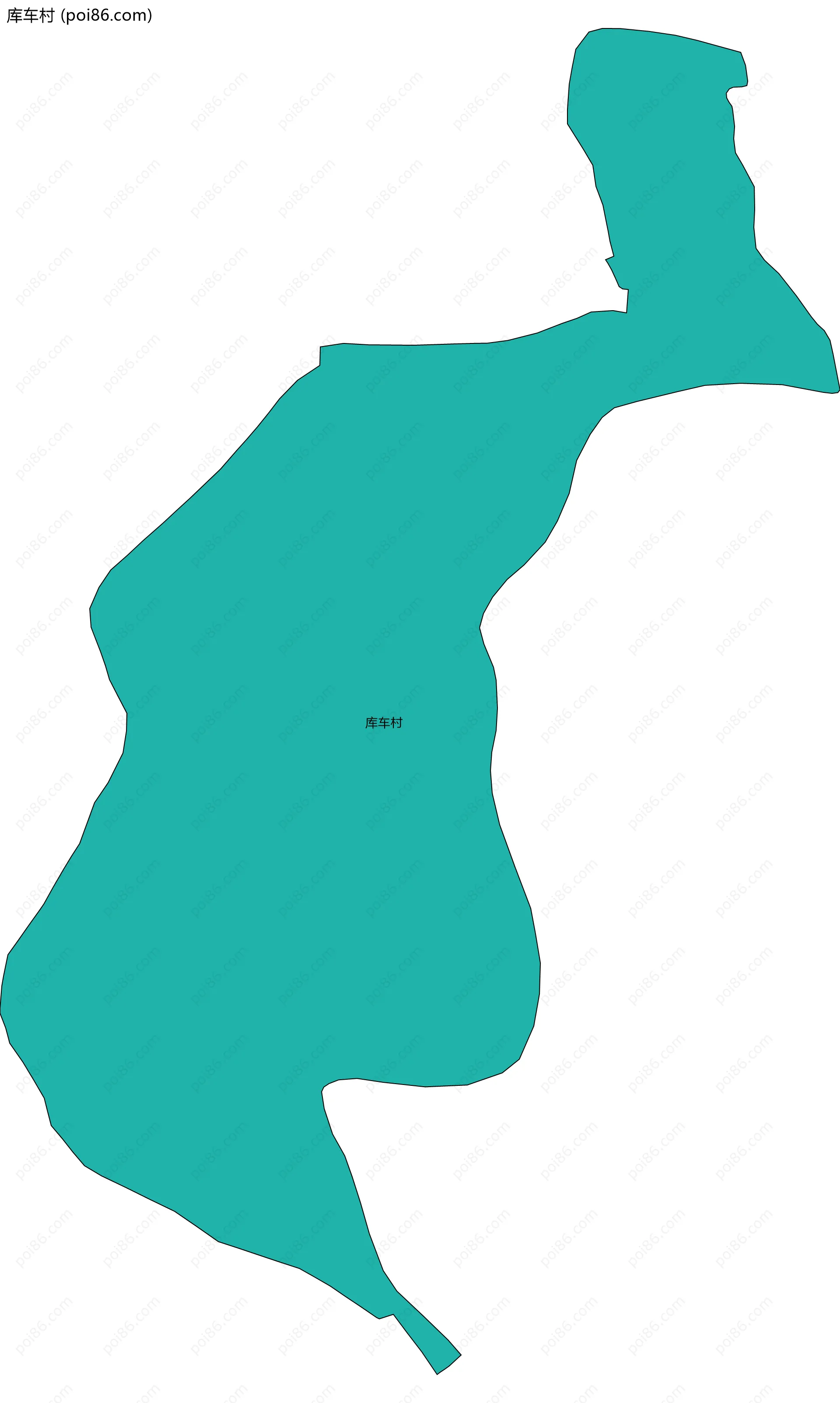 库车村边界地图