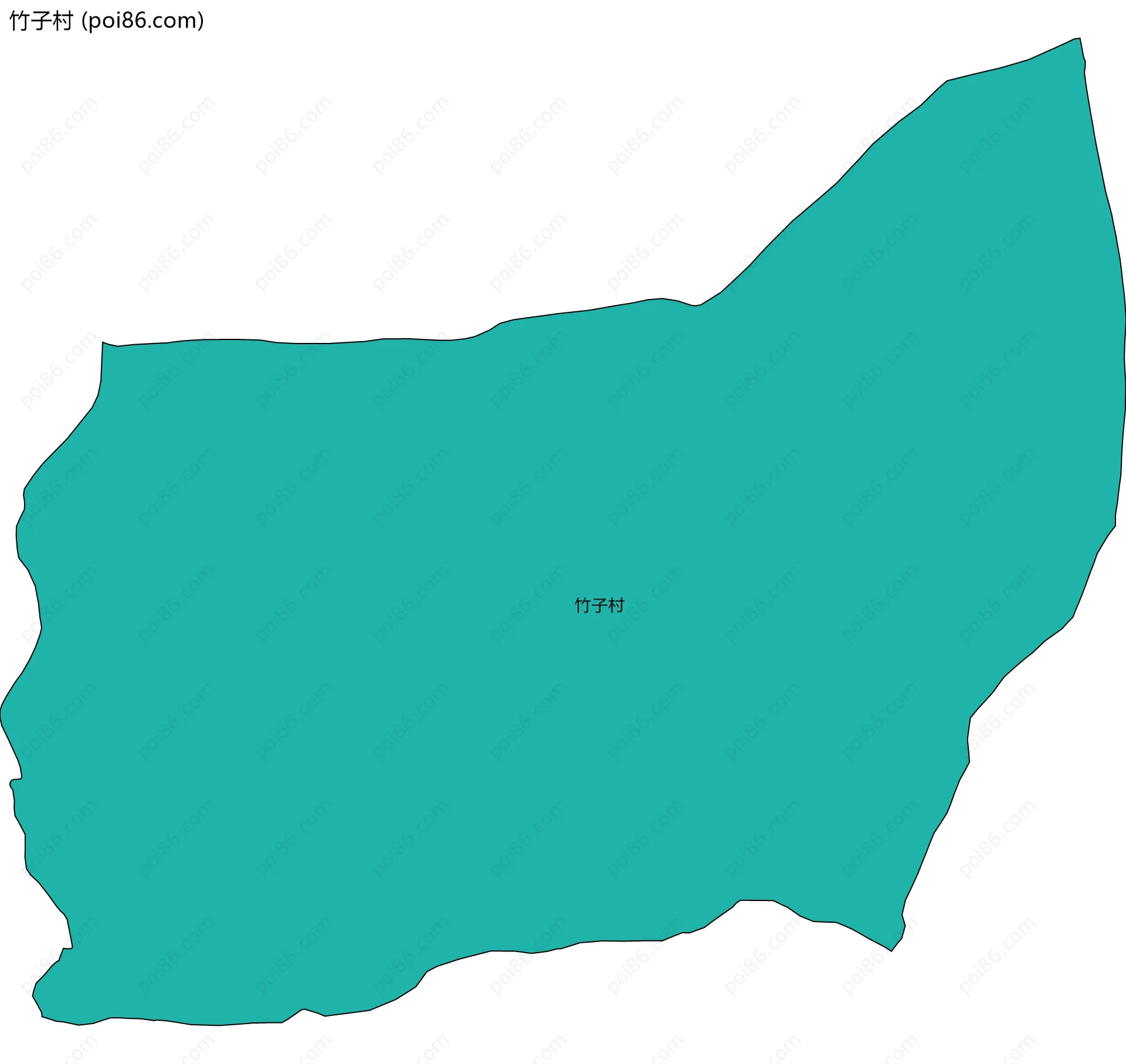 竹子村边界地图