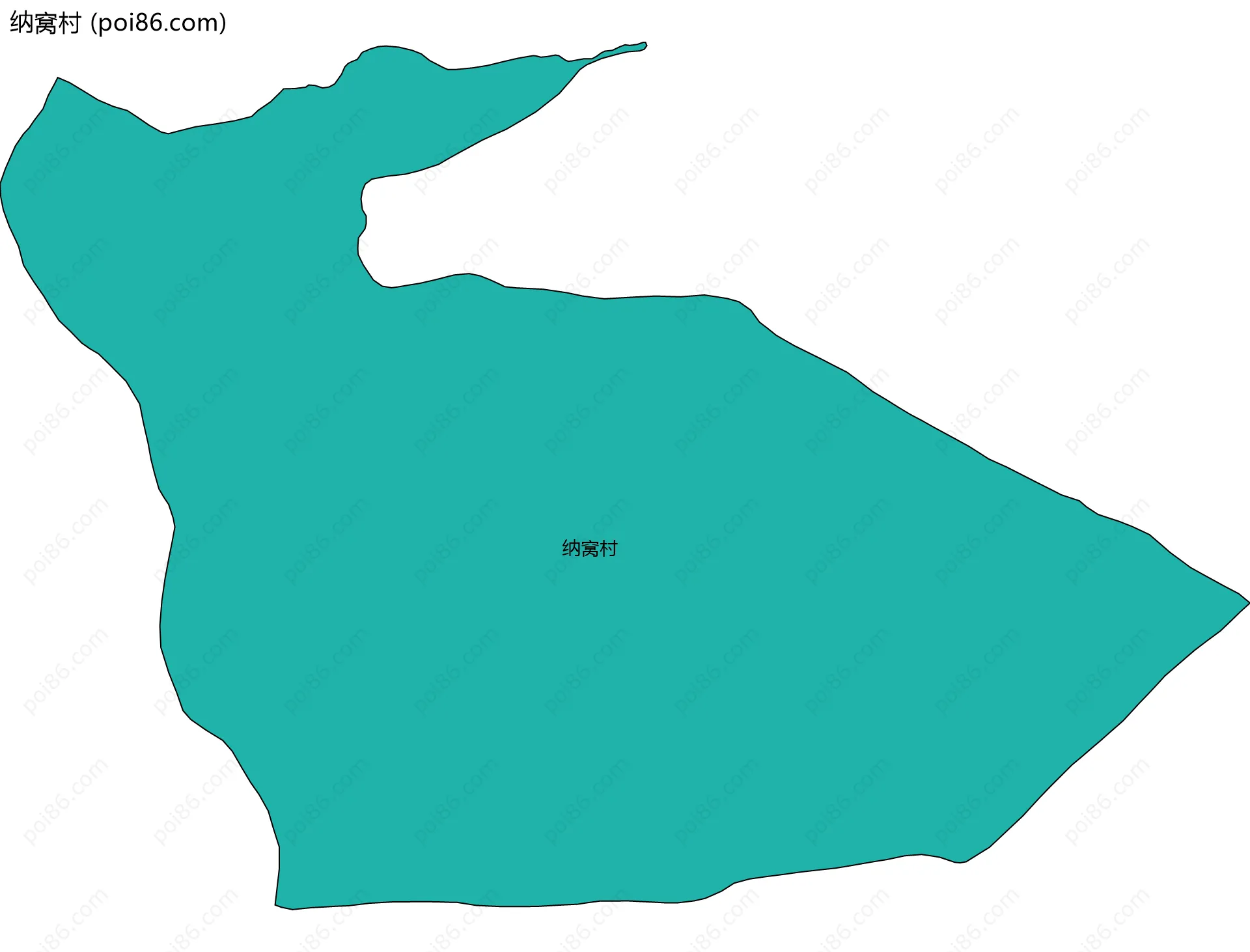 纳窝村边界地图