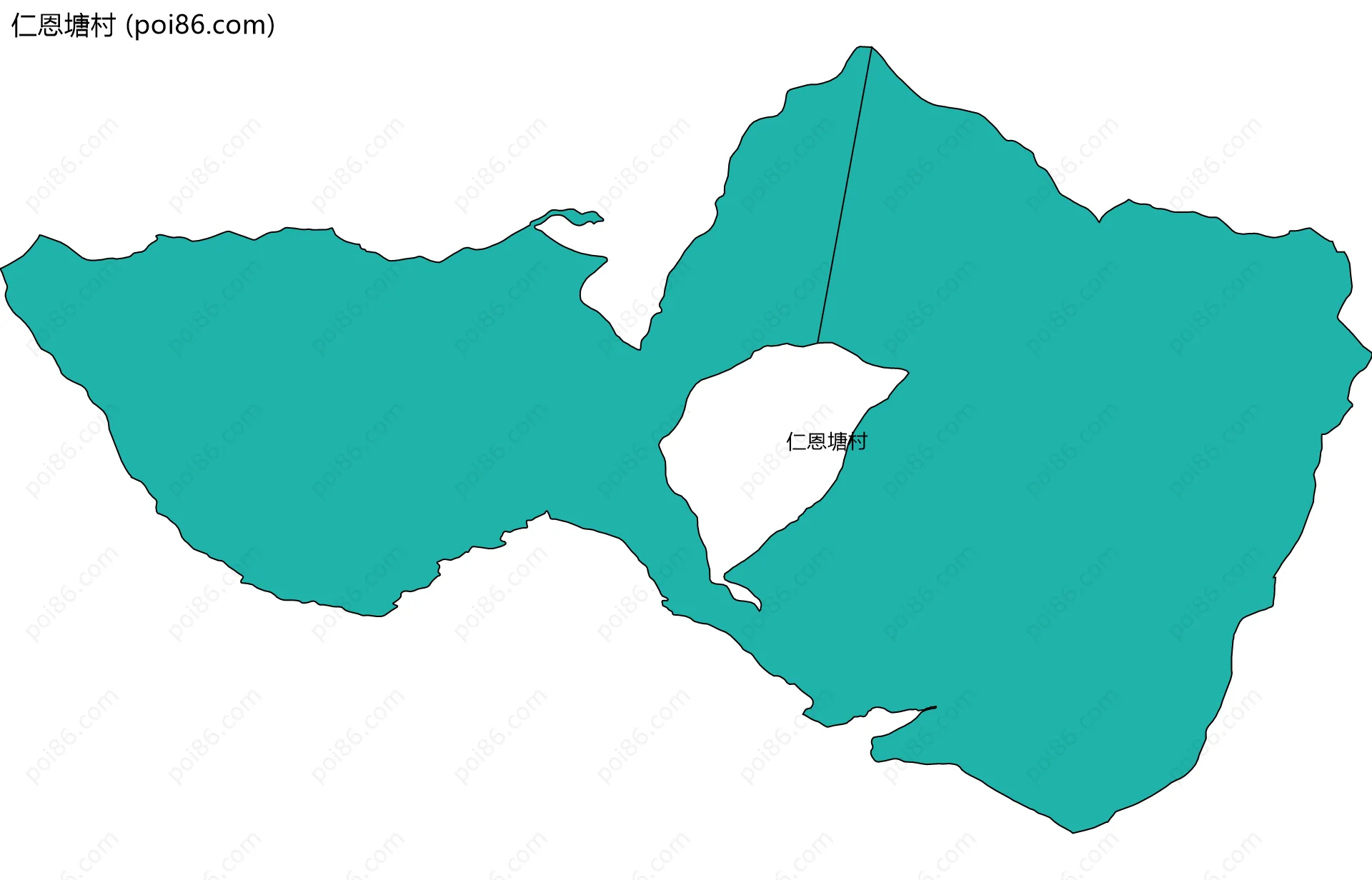 仁恩塘村边界地图