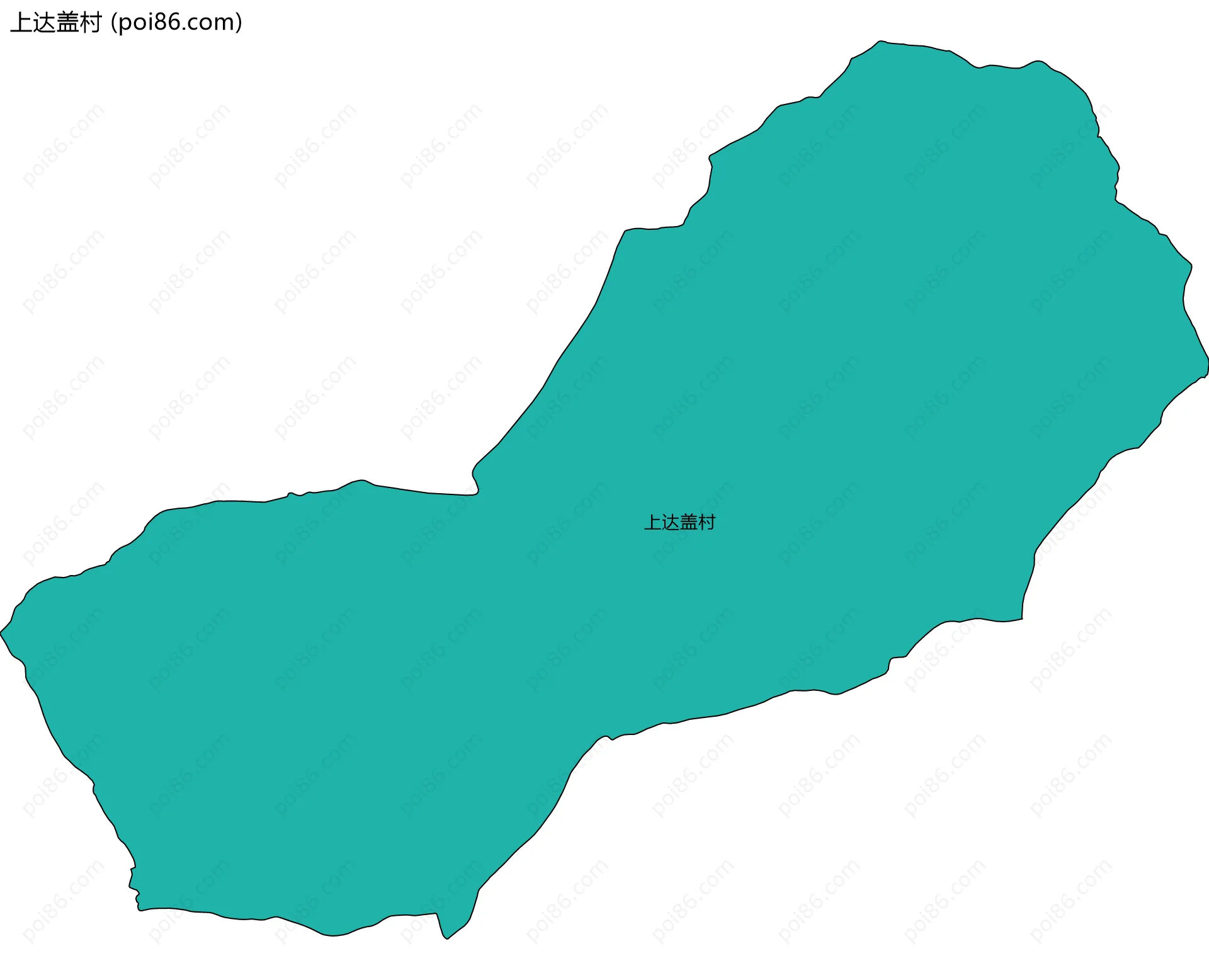 上达盖村边界地图