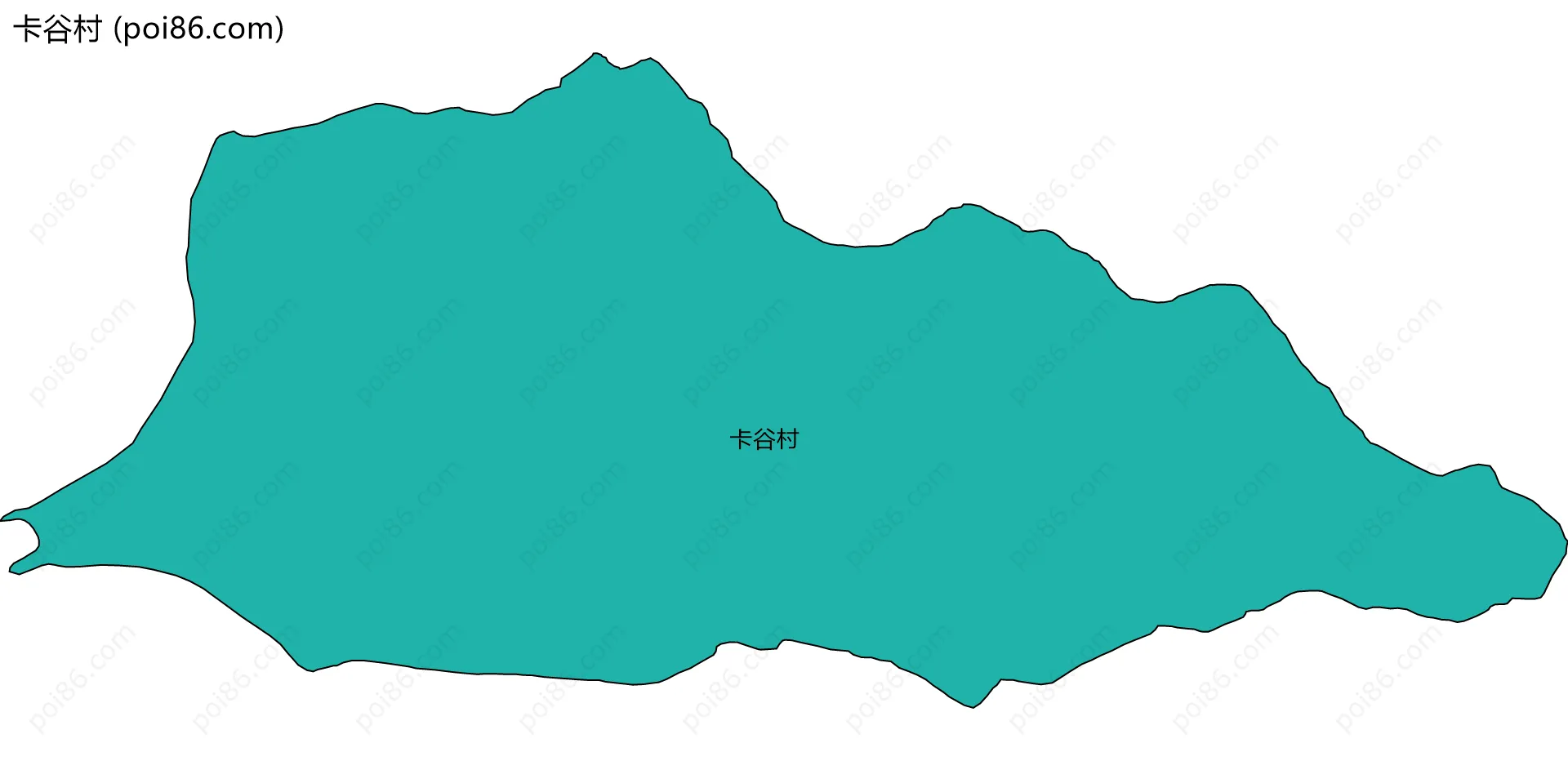 卡谷村边界地图