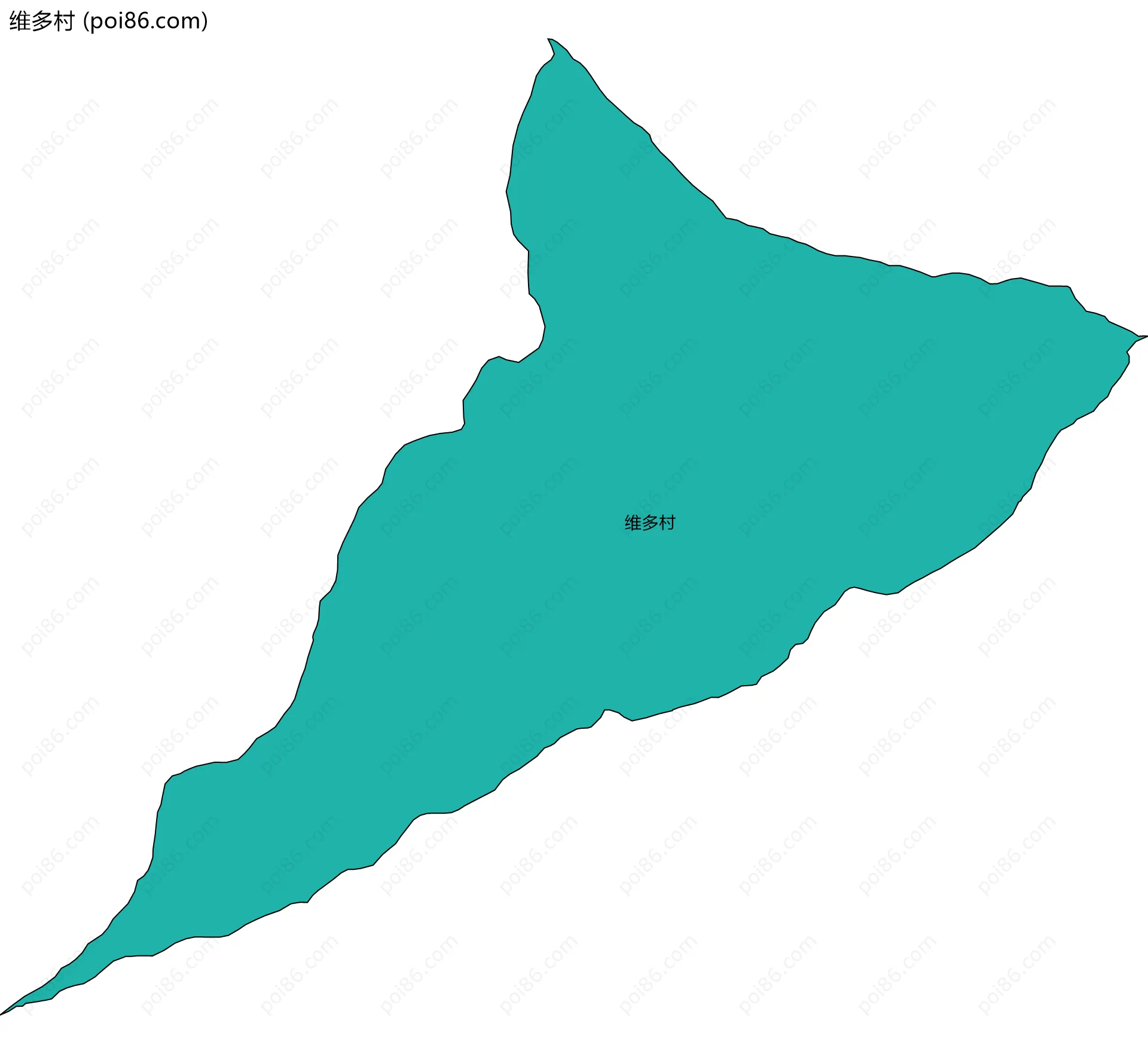 维多村边界地图