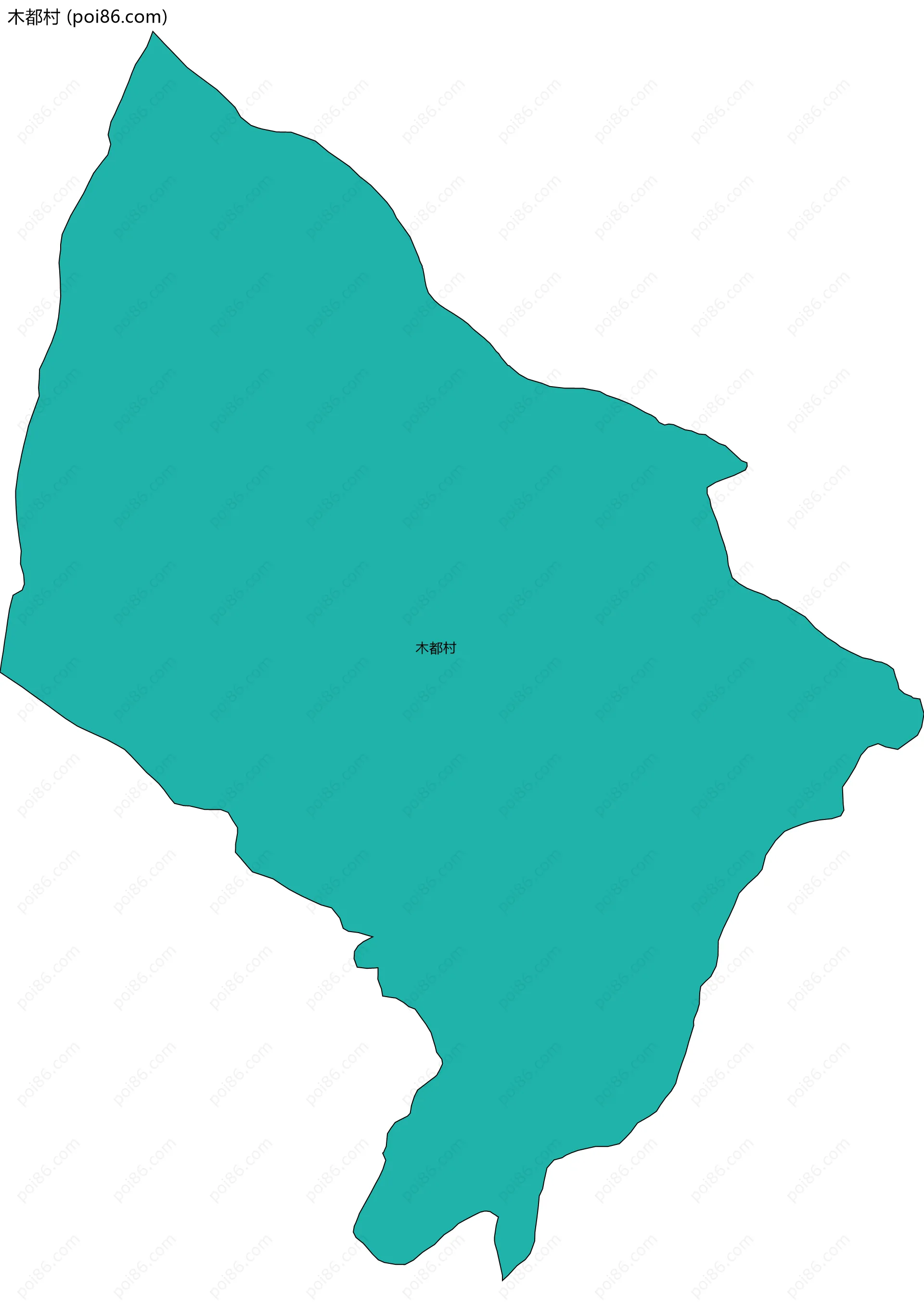 木都村边界地图