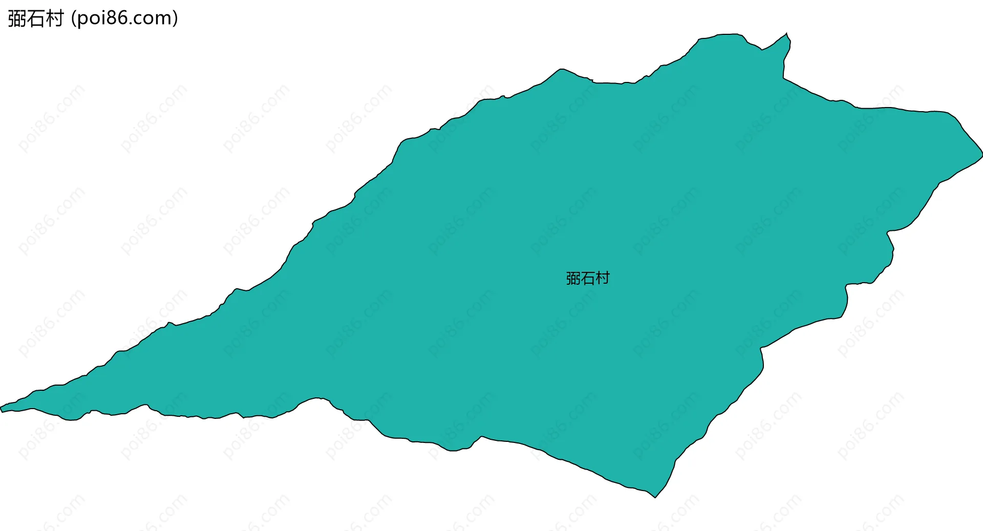 弼石村边界地图