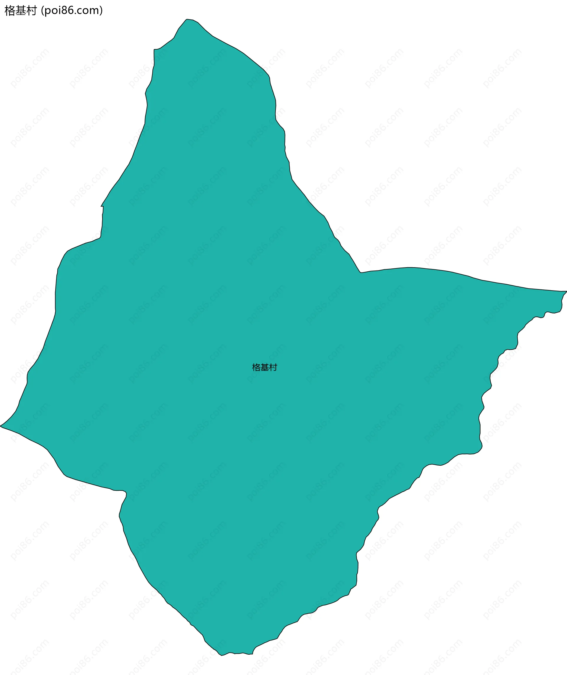 格基村边界地图