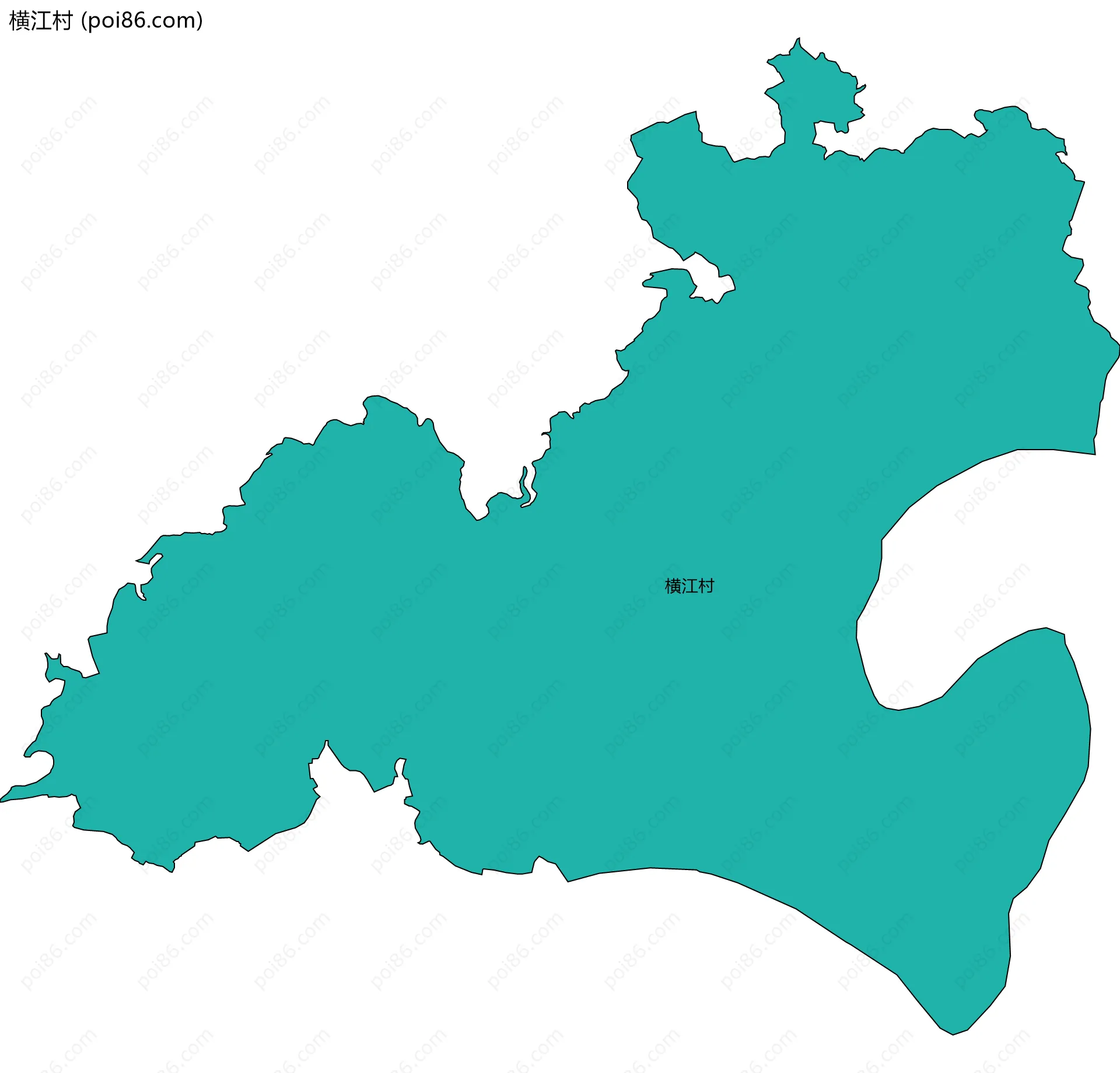 横江村边界地图