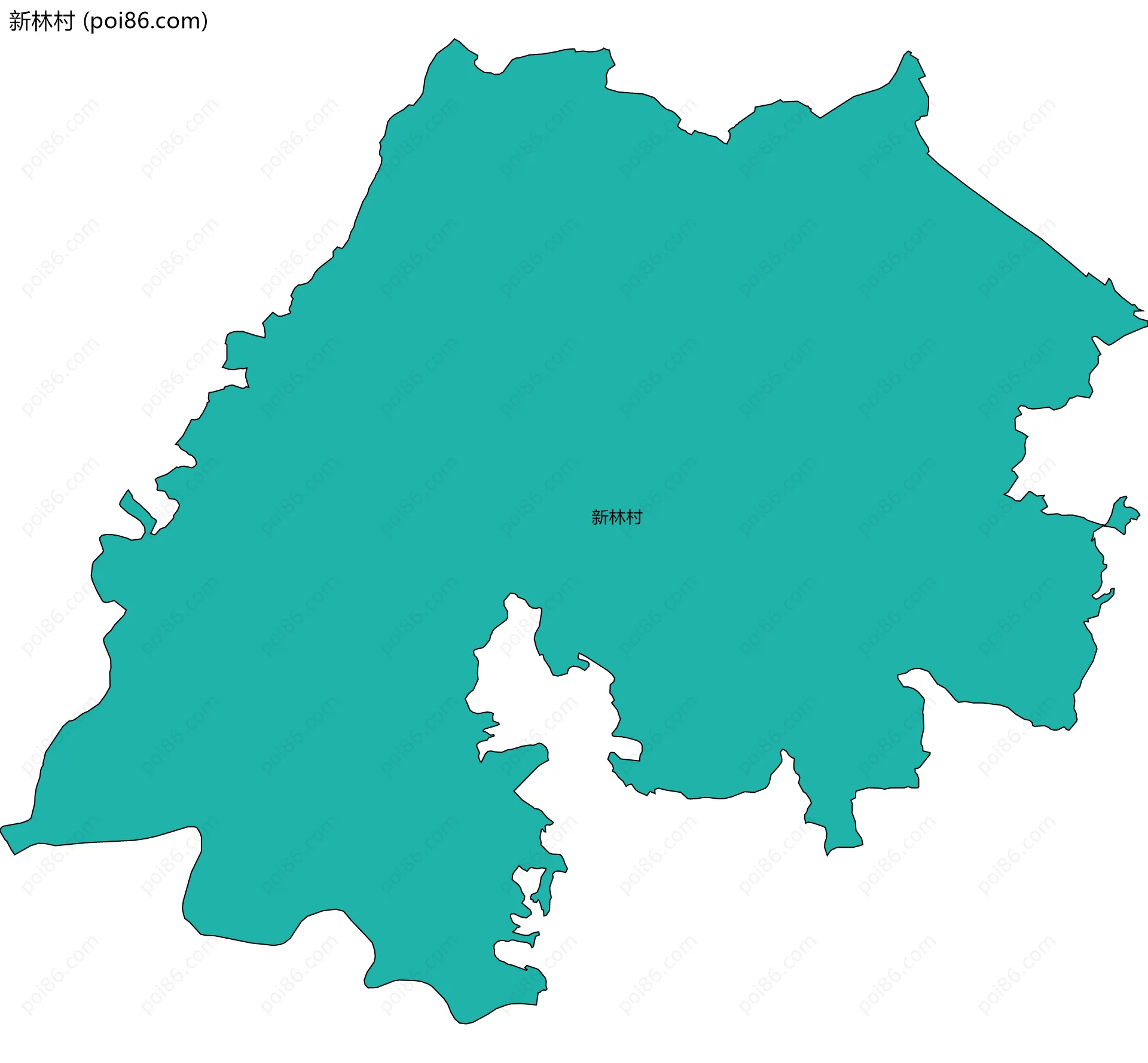 新林村边界地图