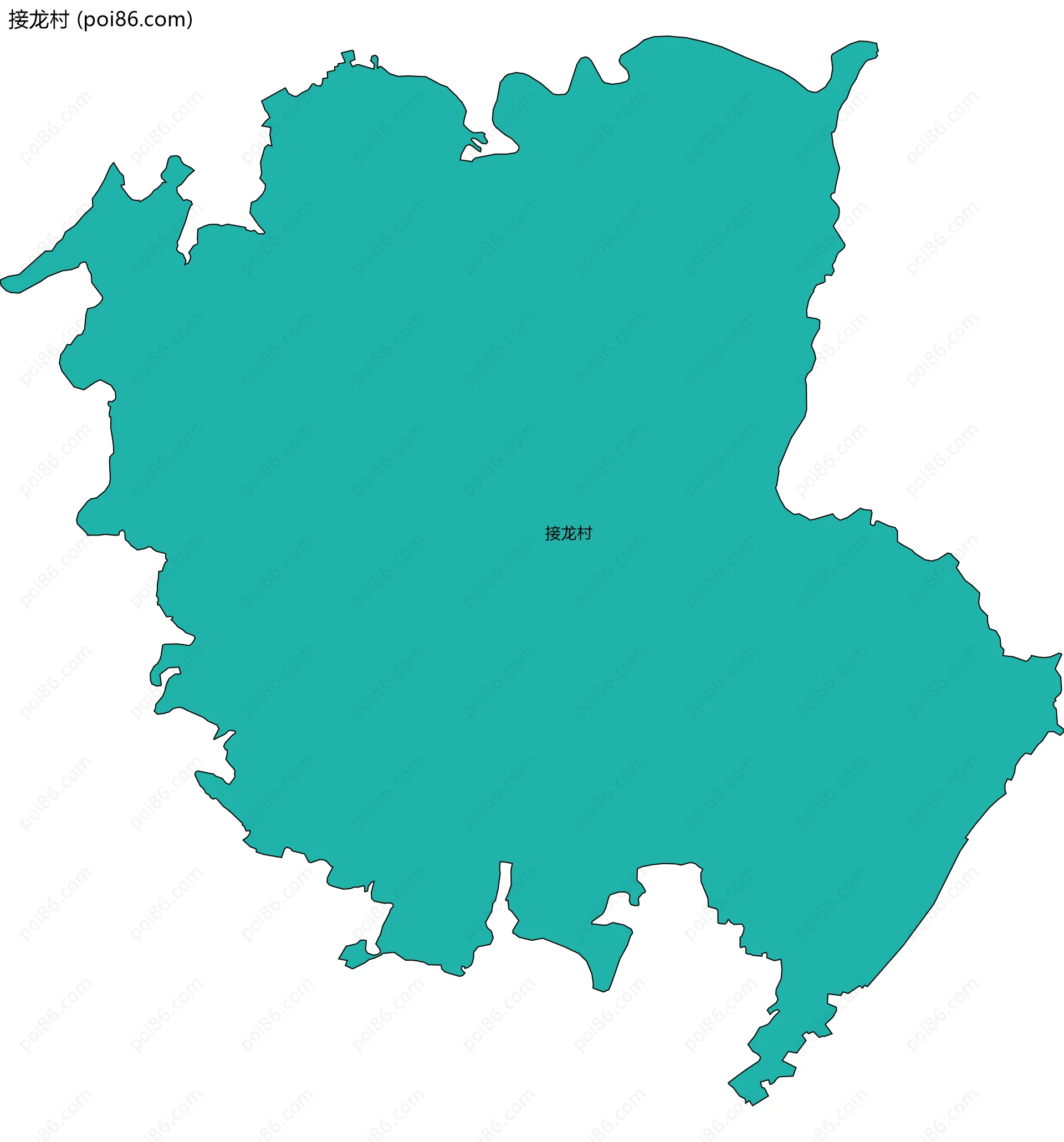 接龙村边界地图