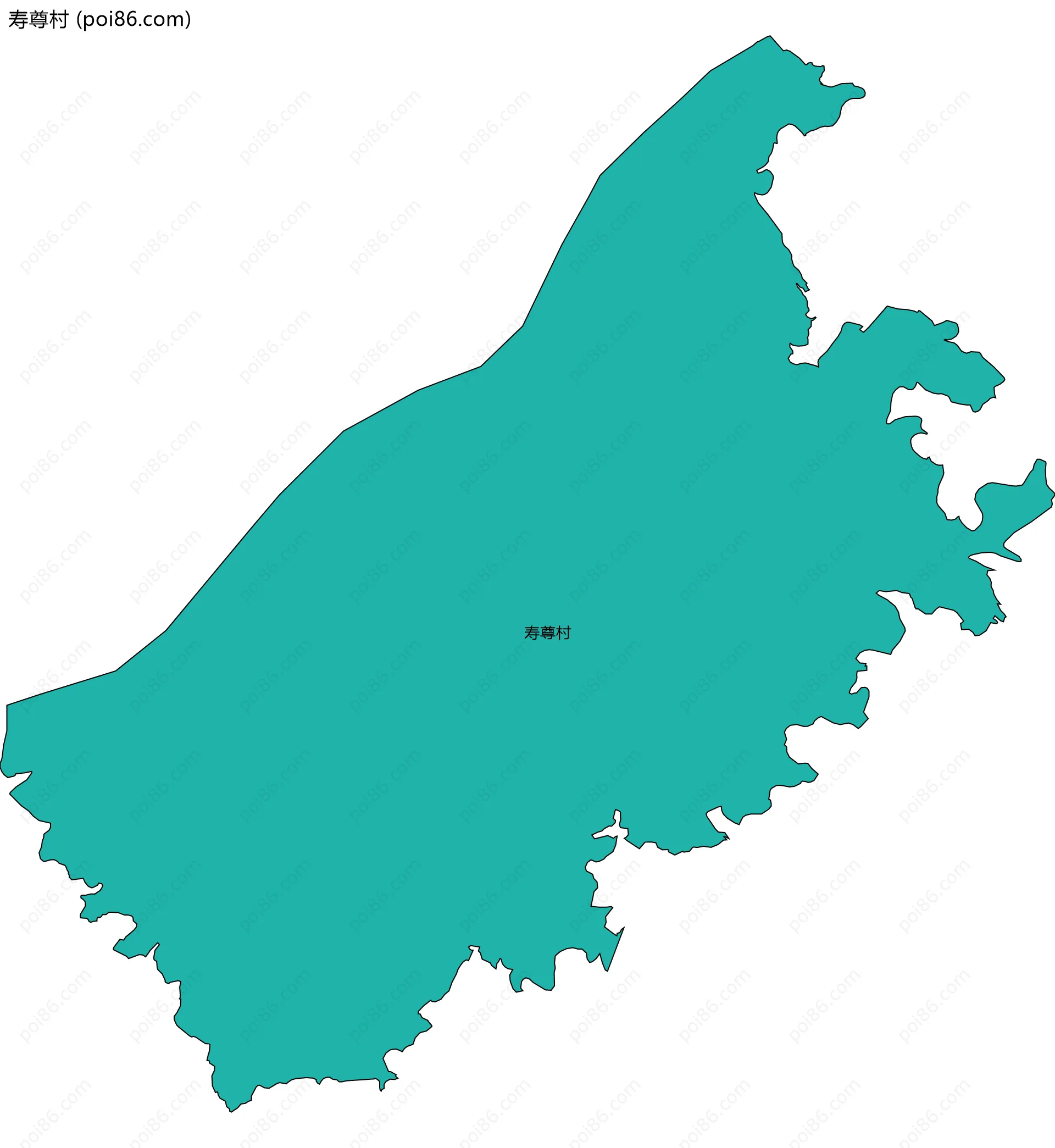 寿尊村边界地图