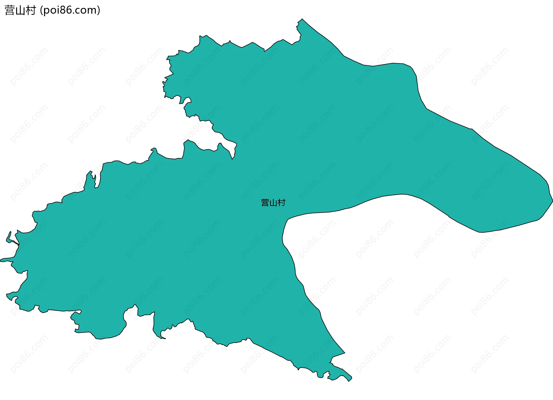 营山村边界地图