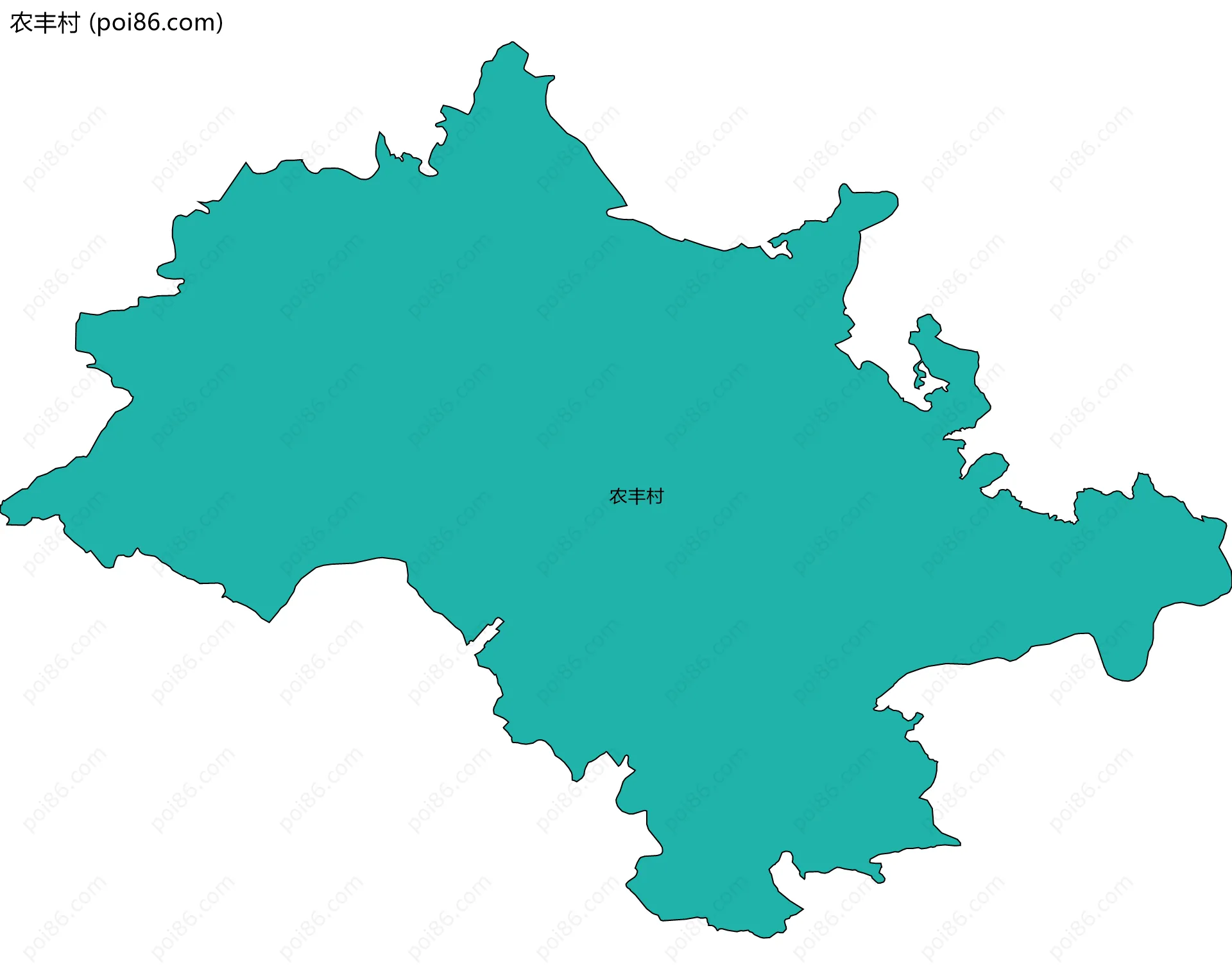 农丰村边界地图