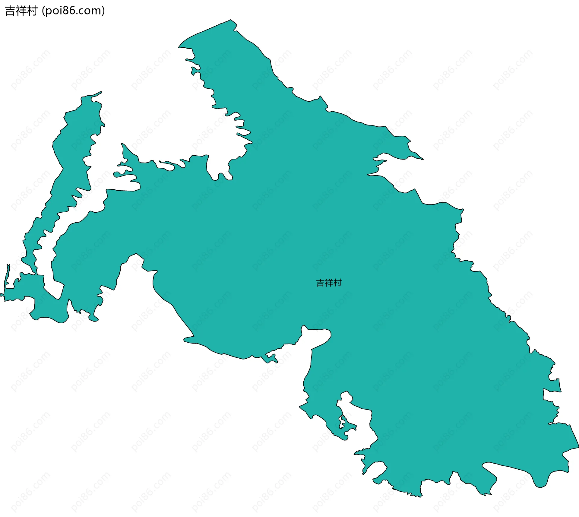 吉祥村边界地图