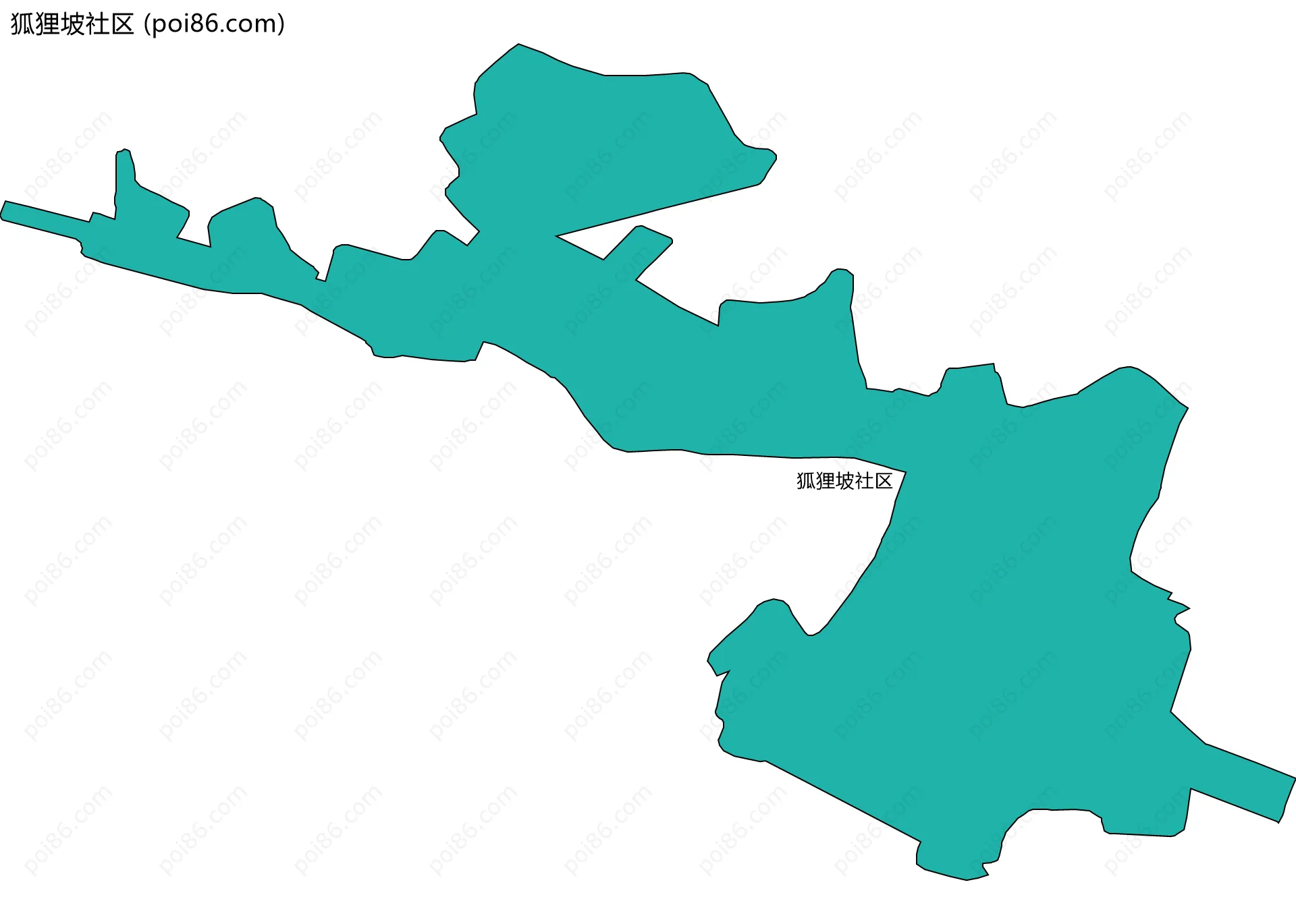 狐狸坡社区边界地图